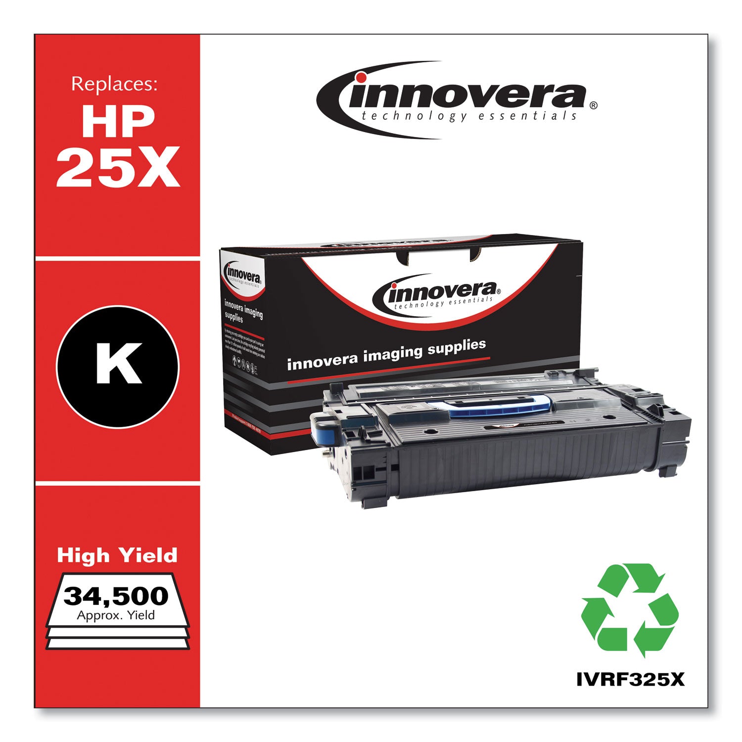 Remanufactured Black High-Yield Toner, Replacement for 25X (CF325X), 34,500 Page-Yield -