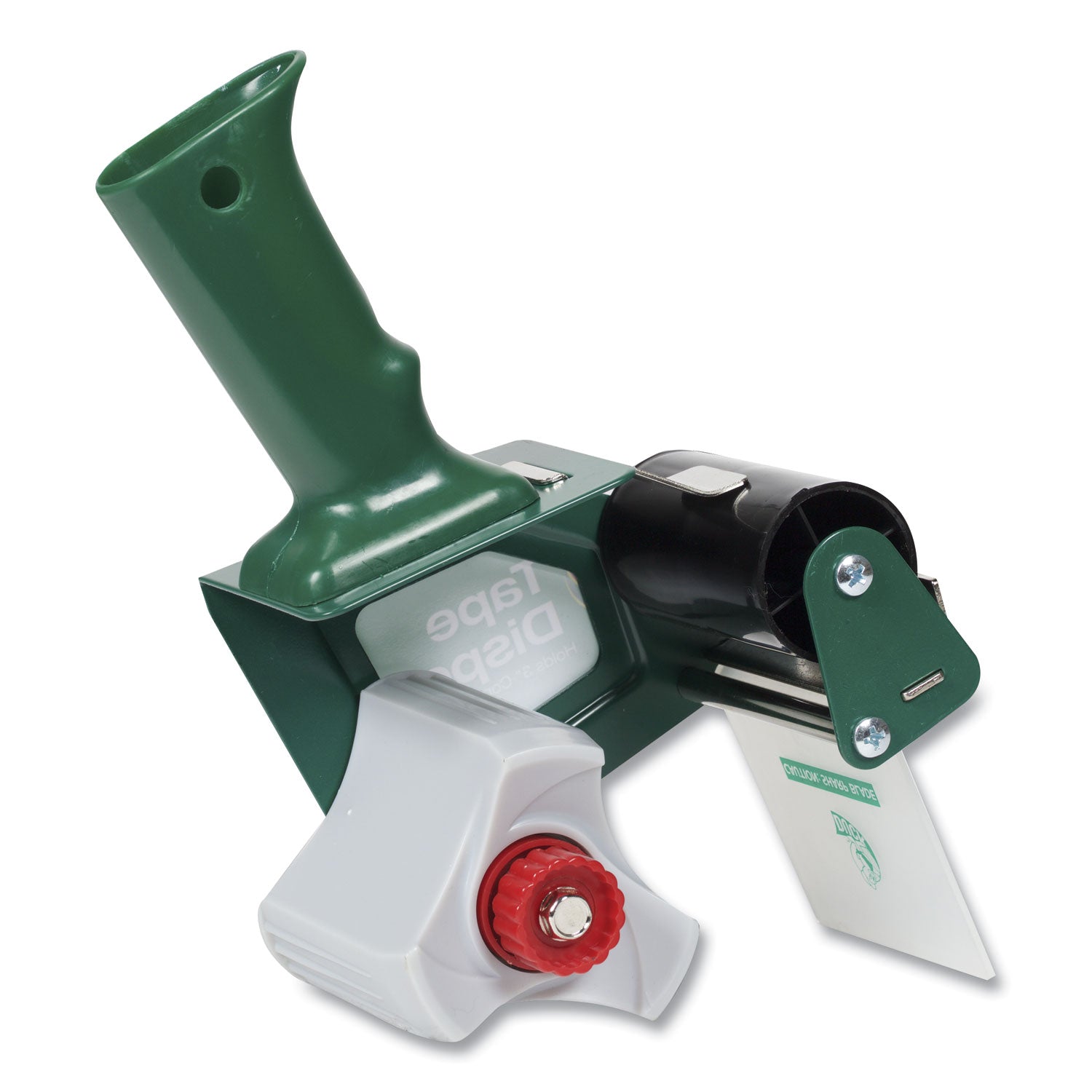 Extra-Wide Packaging Tape Dispenser, 3" Core, For Rolls Up to 3" x 54.6 yds, Green -