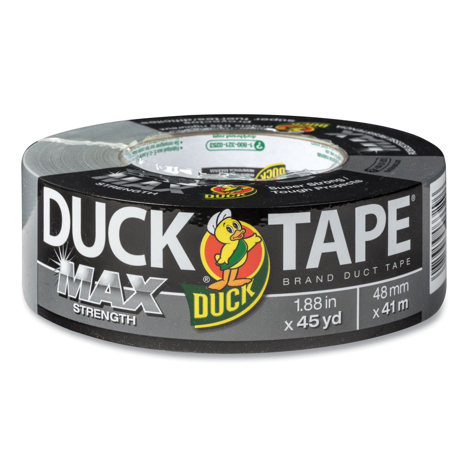 MAX Duct Tape, 3" Core, 1.88" x 45 yds, Silver -