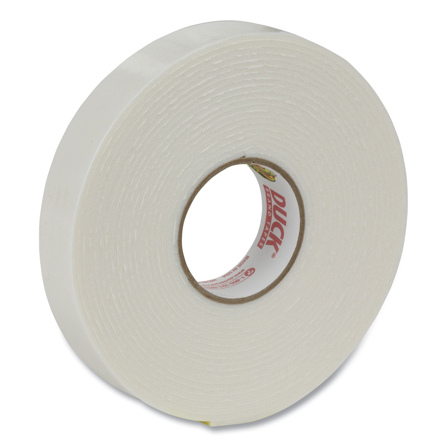 Double-Stick Foam Mounting Tape, Permanent, Holds Up to 2 lbs, 0.75" x 15 ft, White -