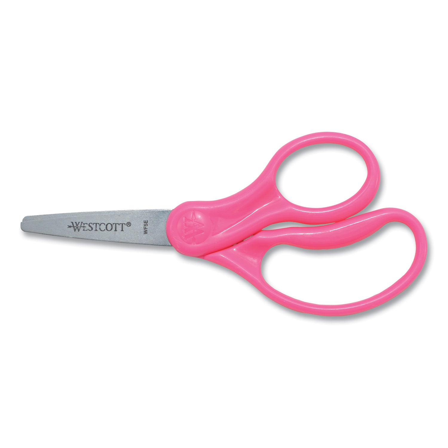 For Kids Scissors, Pointed Tip, 5" Long, 1.75" Cut Length, Randomly Assorted Straight Handles -