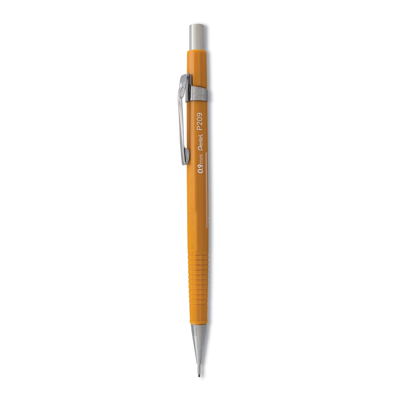 Sharp Mechanical Pencil, 0.9 mm, HB (#2), Black Lead, Yellow Barrel -