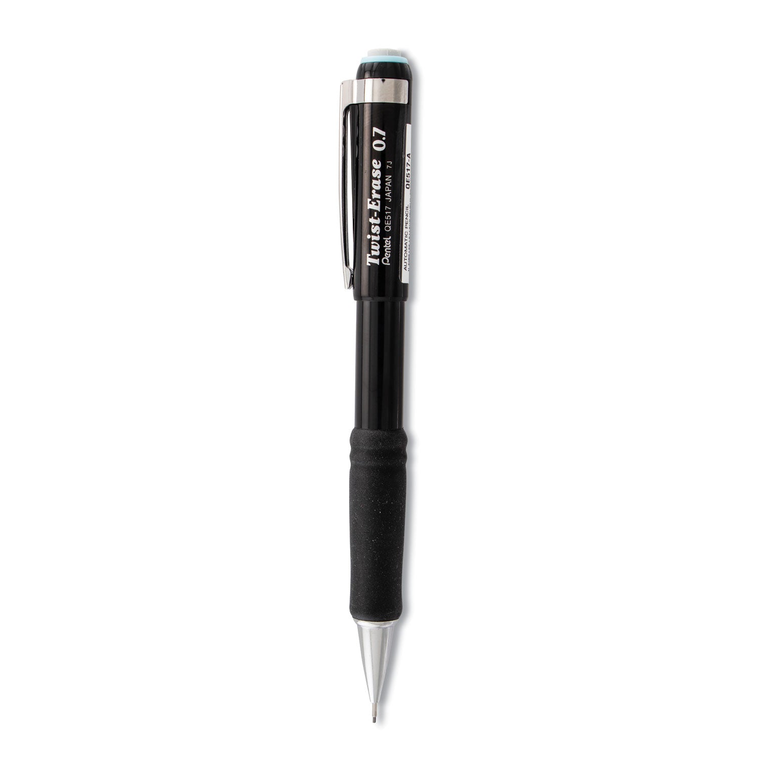 Twist-Erase III Mechanical Pencil, 0.7 mm, HB (#2), Black Lead, Black Barrel -