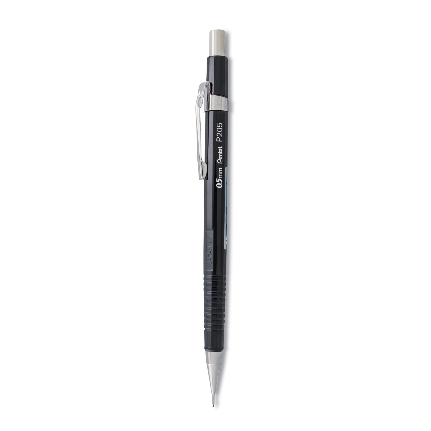 Sharp Mechanical Pencil, 0.5 mm, HB (#2), Black Lead, Black Barrel -