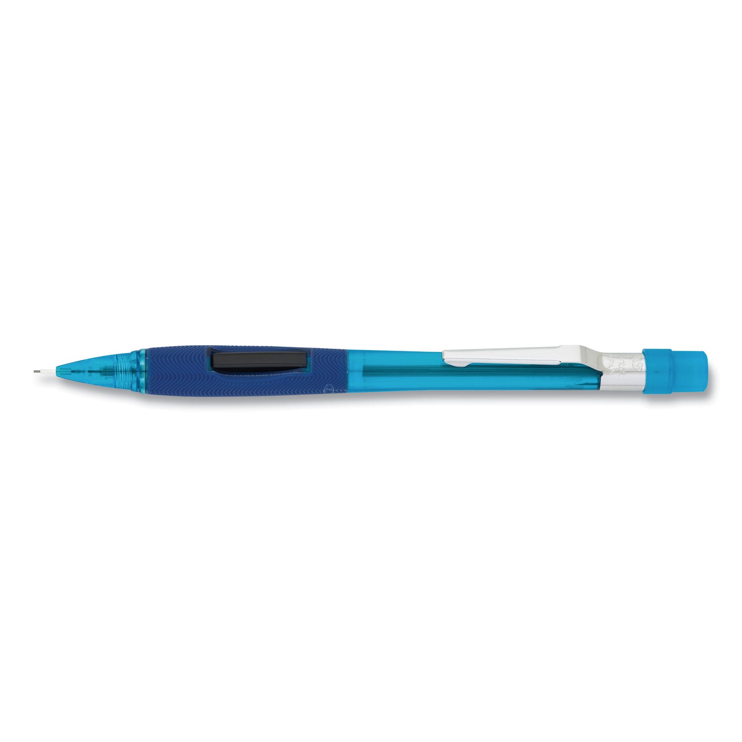 Quicker Clicker Mechanical Pencil, 0.5 mm, HB (#2), Black Lead, Transparent Blue Barrel -