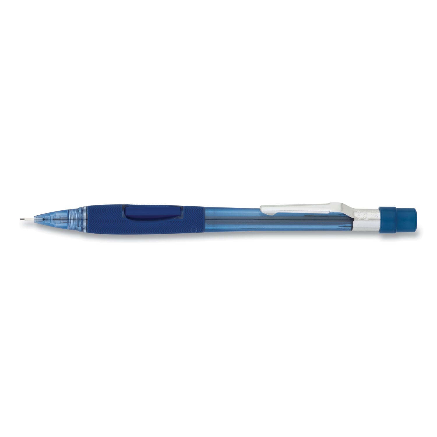 Quicker Clicker Mechanical Pencil, 0.7 mm, HB (#2), Black Lead, Transparent Blue Barrel -