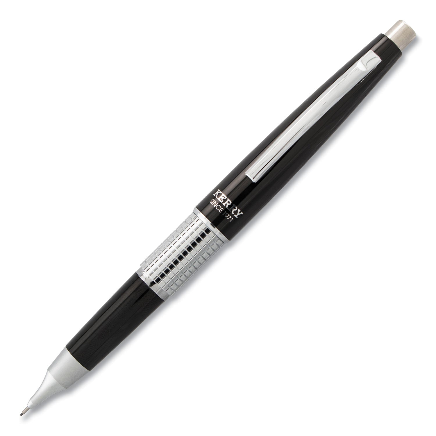 Sharp Kerry Mechanical Pencil, 0.5 mm, HB (#2), Black Lead, Black Barrel -