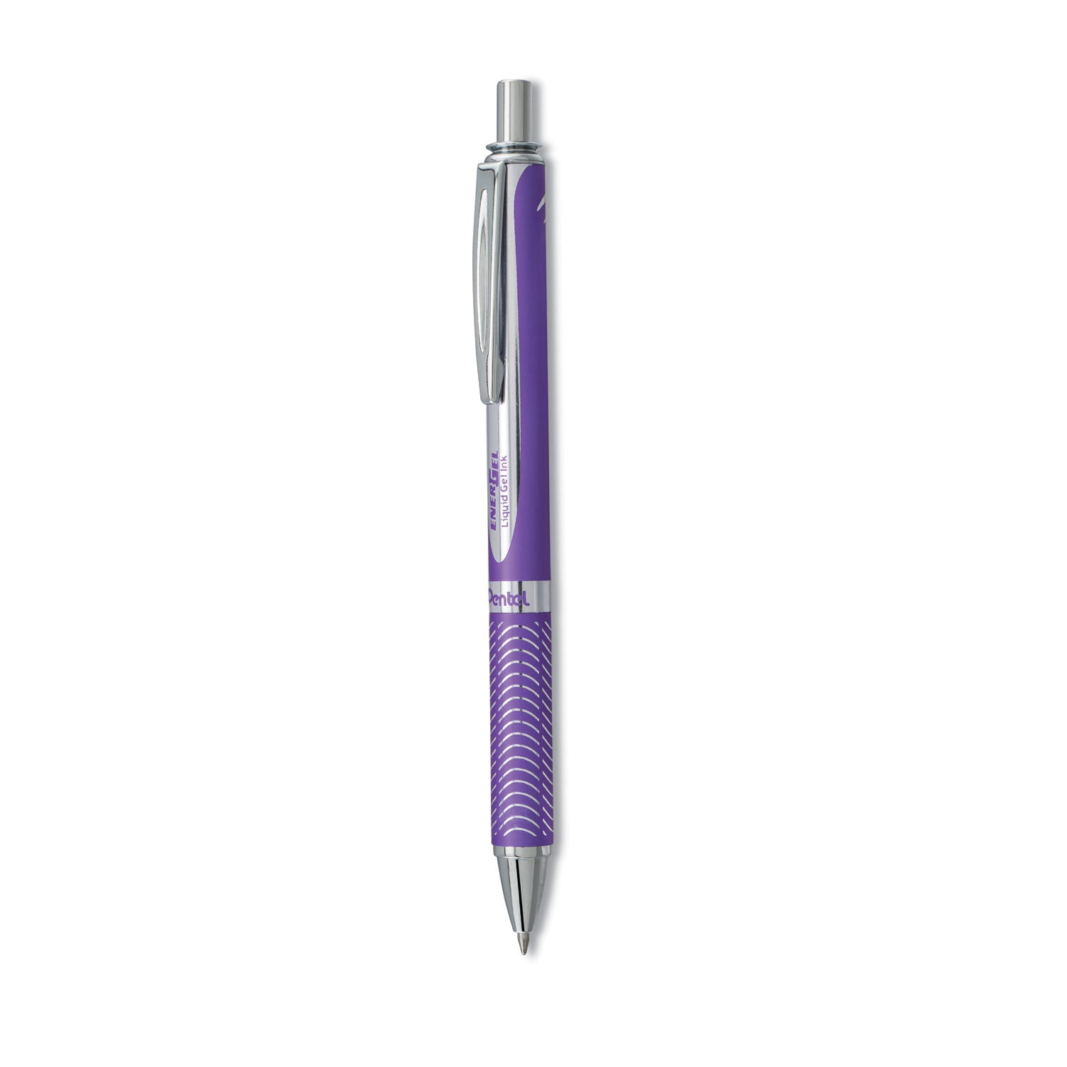 EnerGel Alloy RT Gel Pen, Retractable, Medium 0.7 mm, Violet Ink, Violet Barrel -