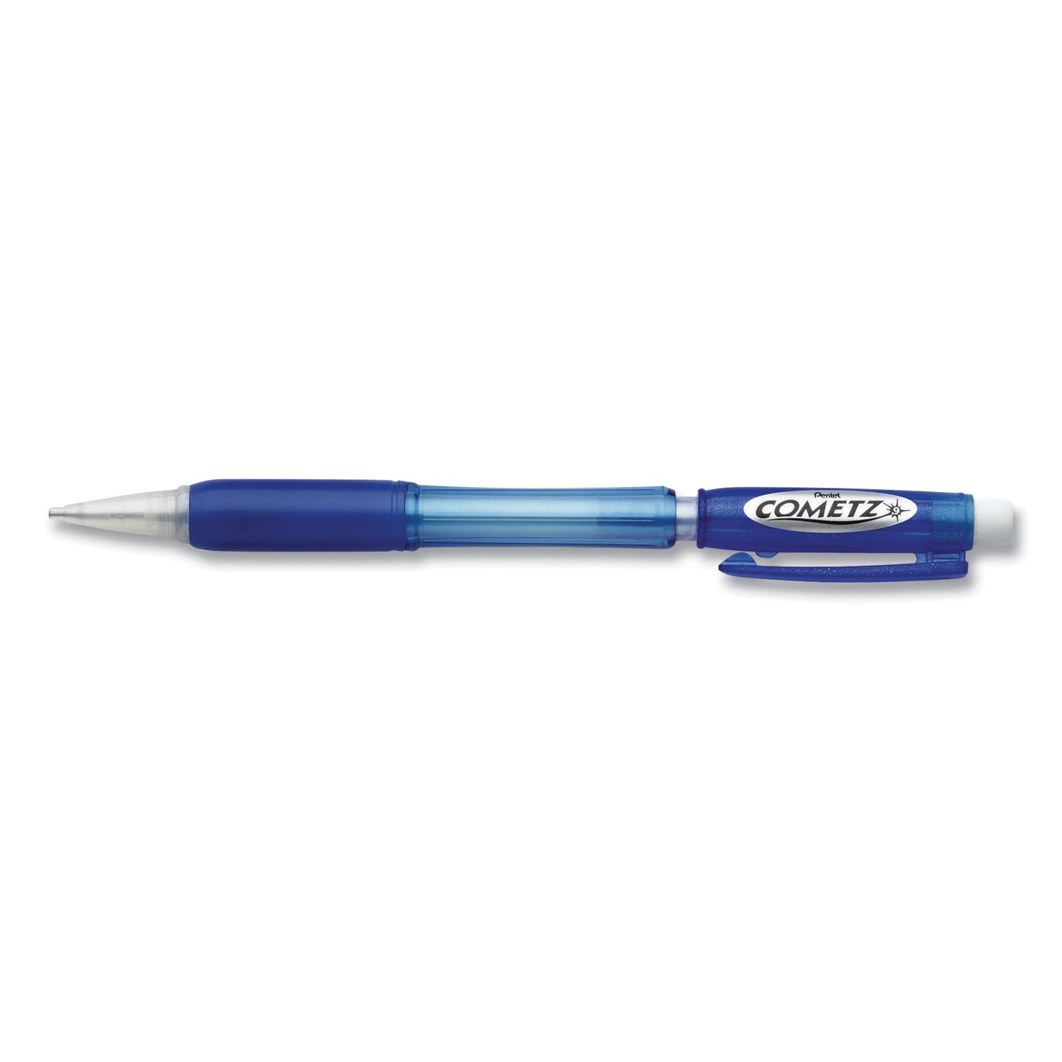 Cometz Mechanical Pencil, 0.9 mm, HB (#2), Black Lead, Blue Barrel, Dozen -