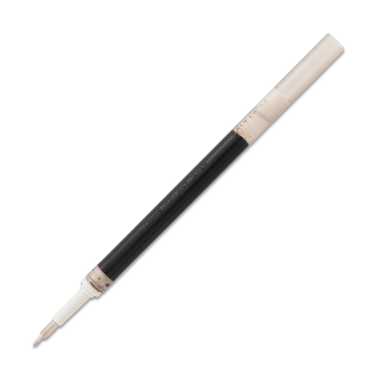 Refill for Pentel EnerGel Retractable Liquid Gel Pens, Medium Needle Tip, Black Ink -