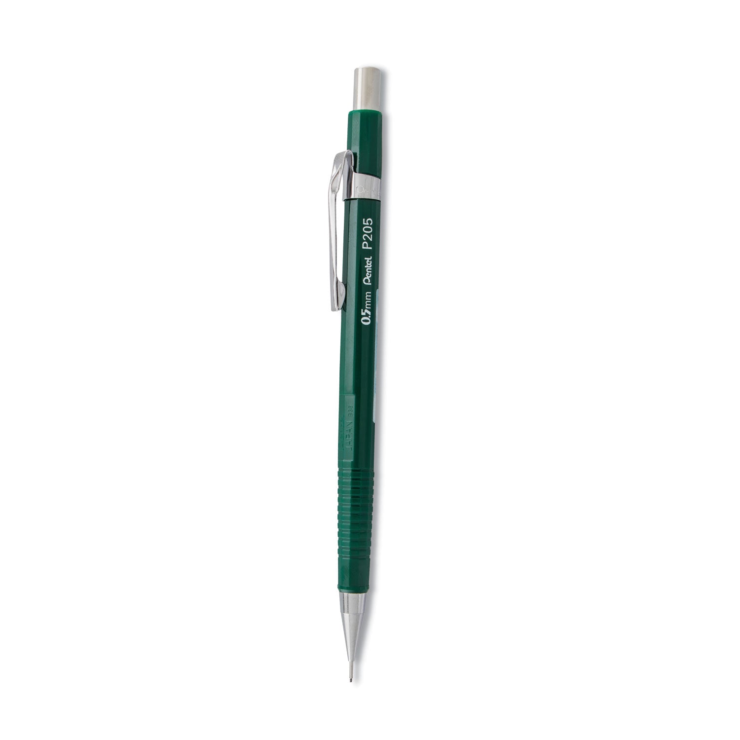 Sharp Mechanical Pencil, 0.5 mm, HB (#2), Black Lead, Green Barrel -