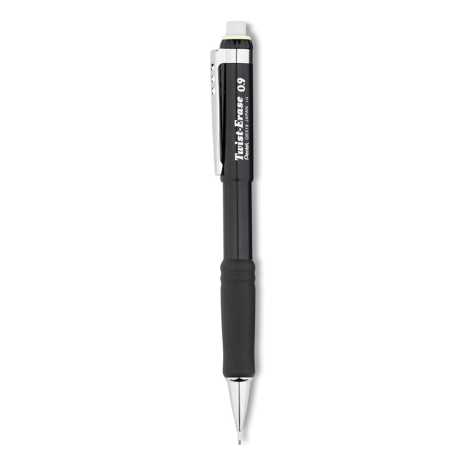 Twist-Erase III Mechanical Pencil, 0.9 mm, HB (#2), Black Lead, Black Barrel -