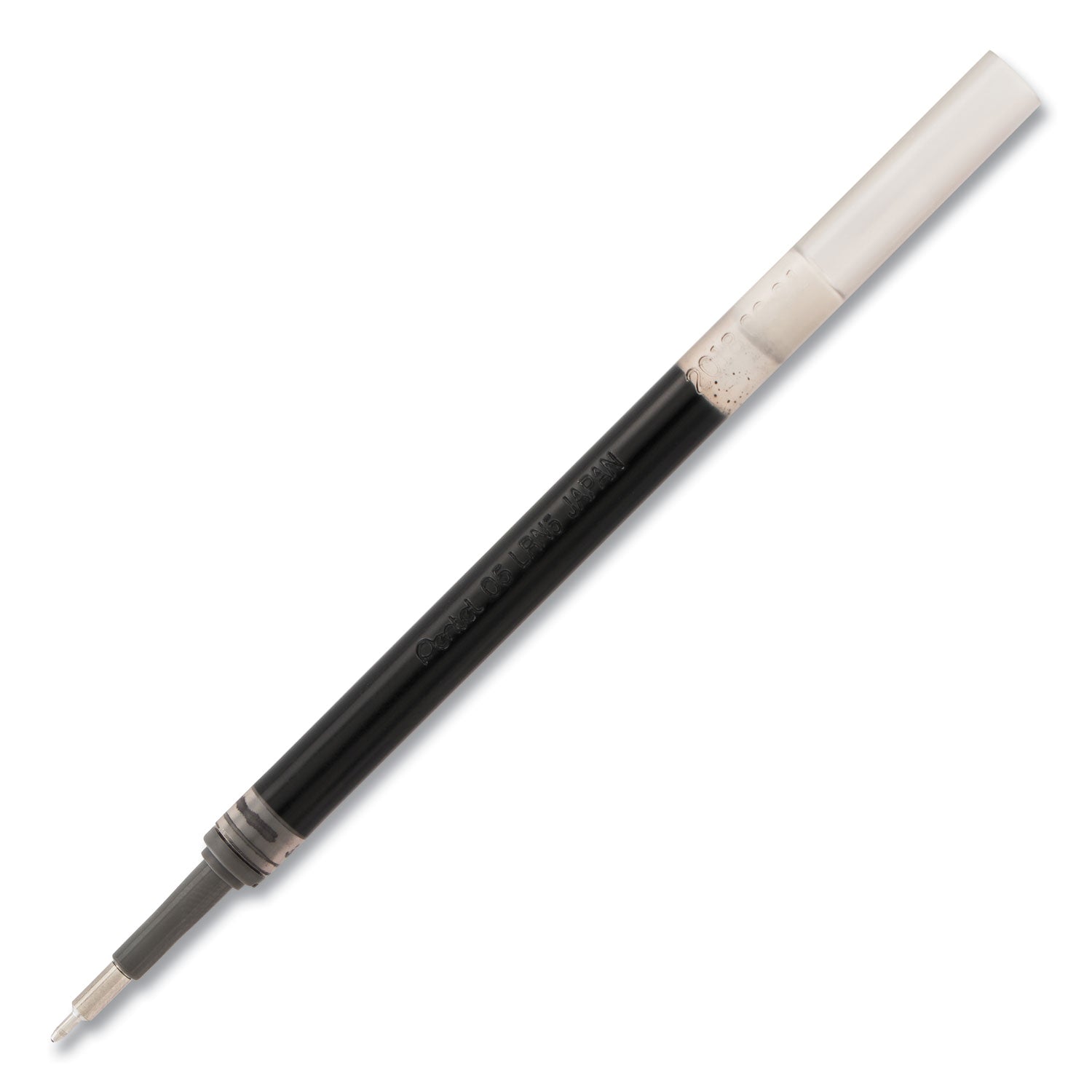 Refill for Pentel EnerGel Retractable Liquid Gel Pens, Fine Needle Tip, Black Ink -