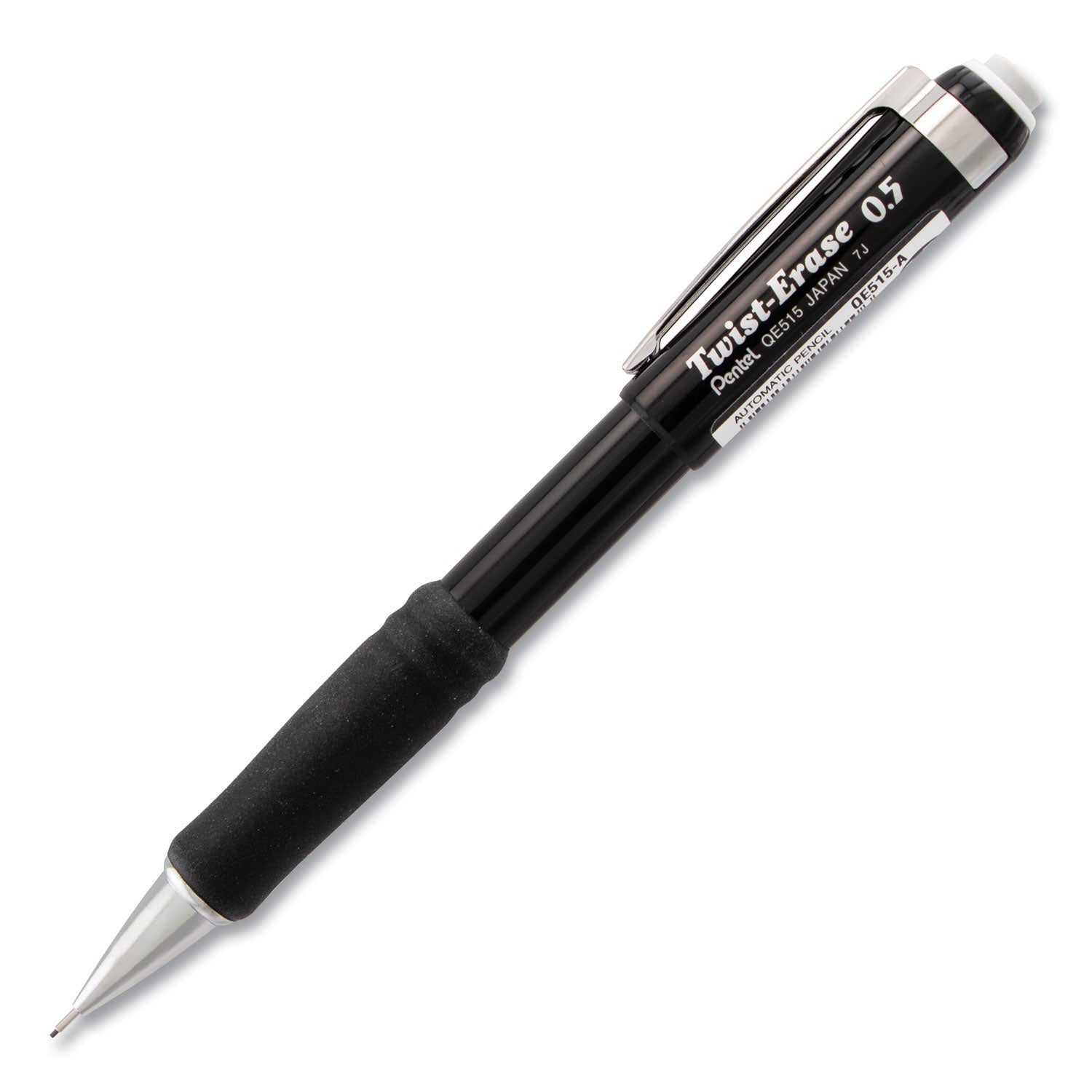Twist-Erase III Mechanical Pencil, 0.5 mm, HB (#2), Black Lead, Black Barrel -