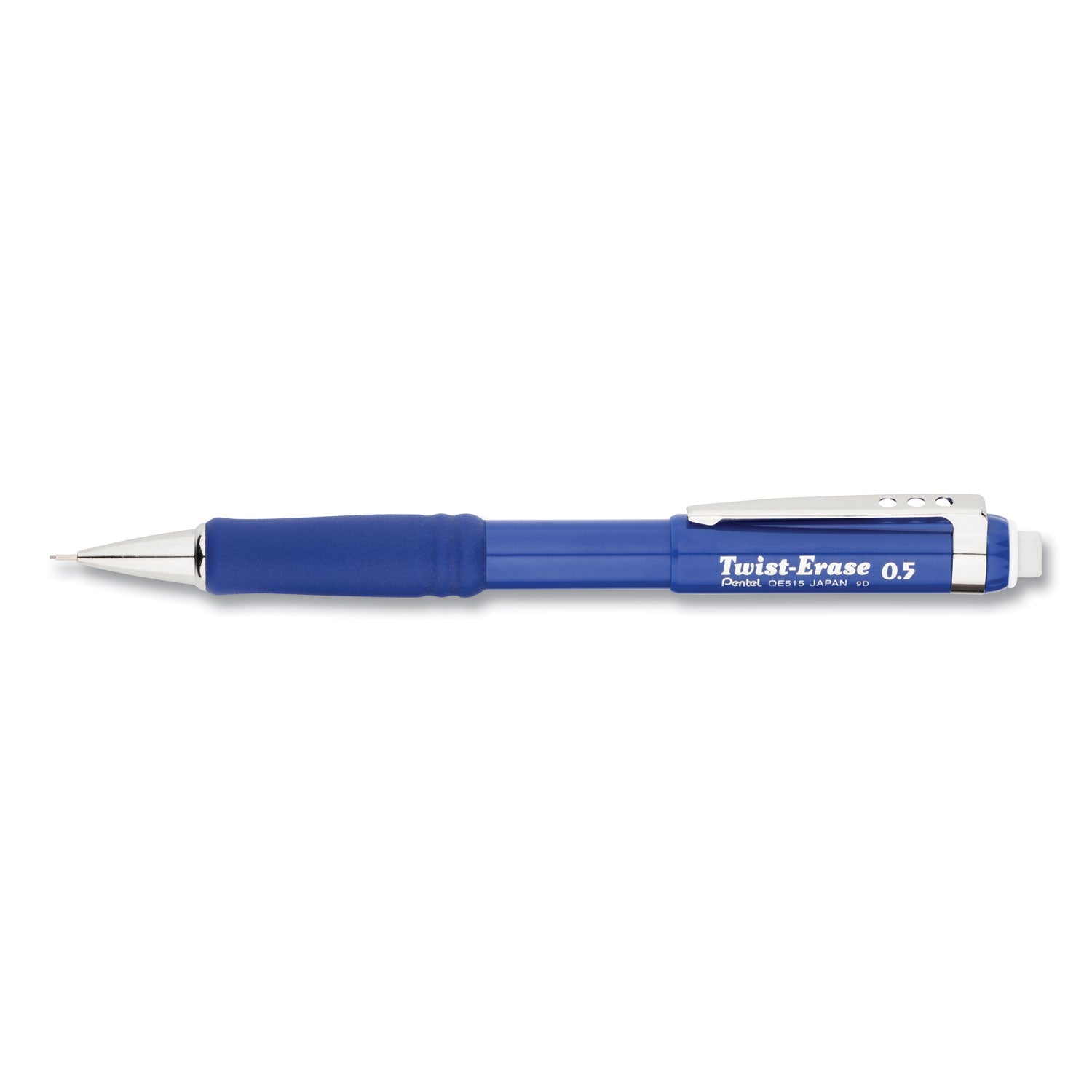Twist-Erase III Mechanical Pencil, 0.5 mm, HB (#2), Black Lead, Blue Barrel -