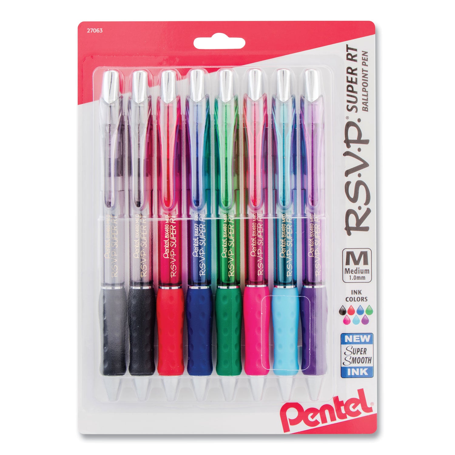 rsvp-super-rt-ballpoint-pen-retractable-medium-1-mm-assorted-ink-and-barrel-colors-8-pack_penbx480bp8m - 1