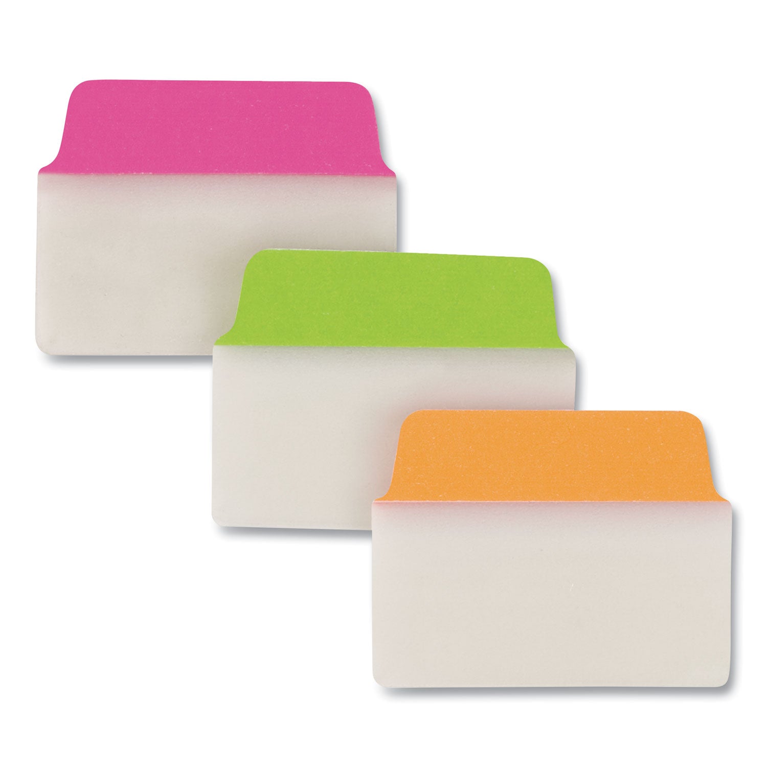 Ultra Tabs Repositionable Tabs, Standard: 2" x 1.5", 1/5-Cut, Assorted Neon Colors, 48/Pack -