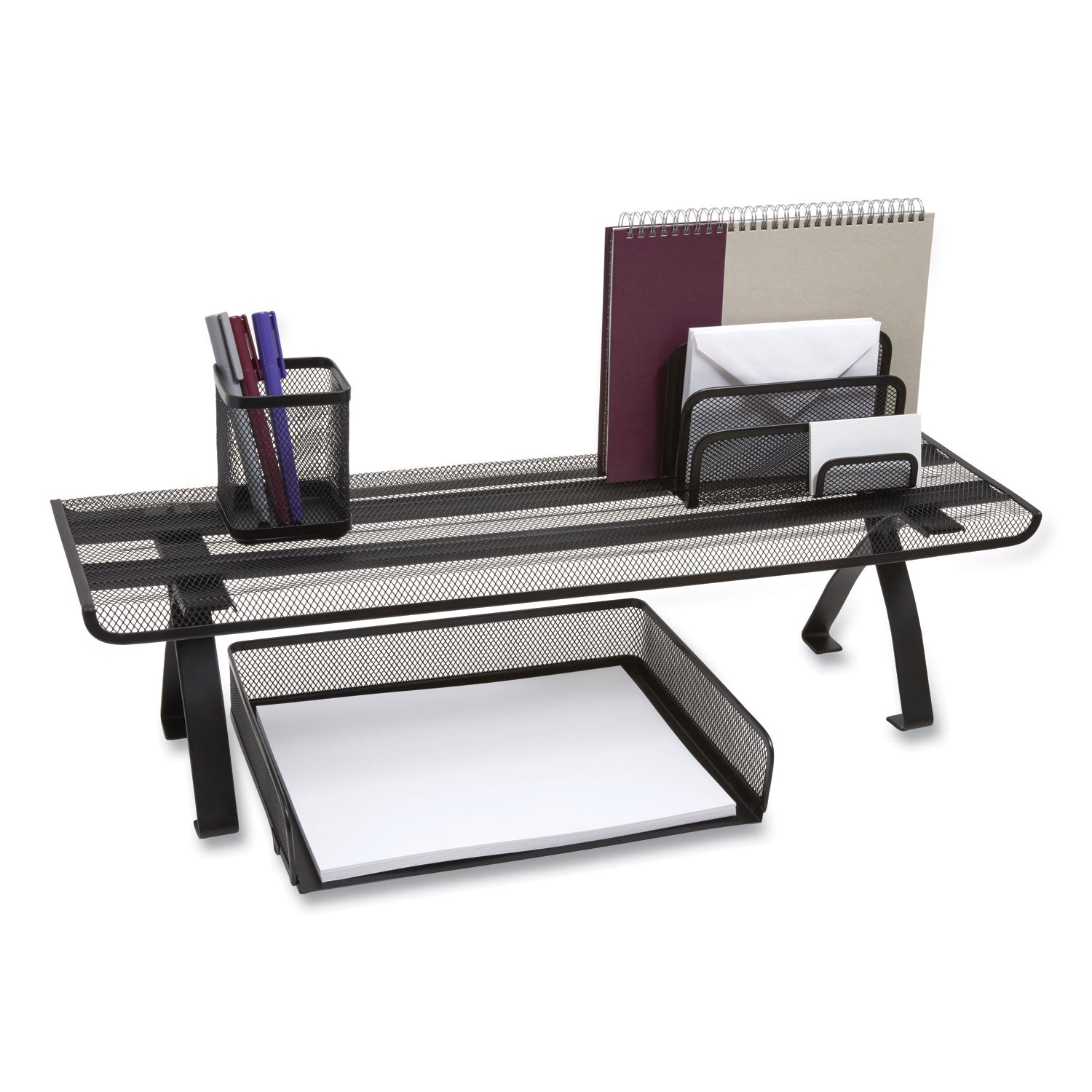 wire-mesh-raised-shelf-2657-x-15-x-748-black_tud24402492 - 1