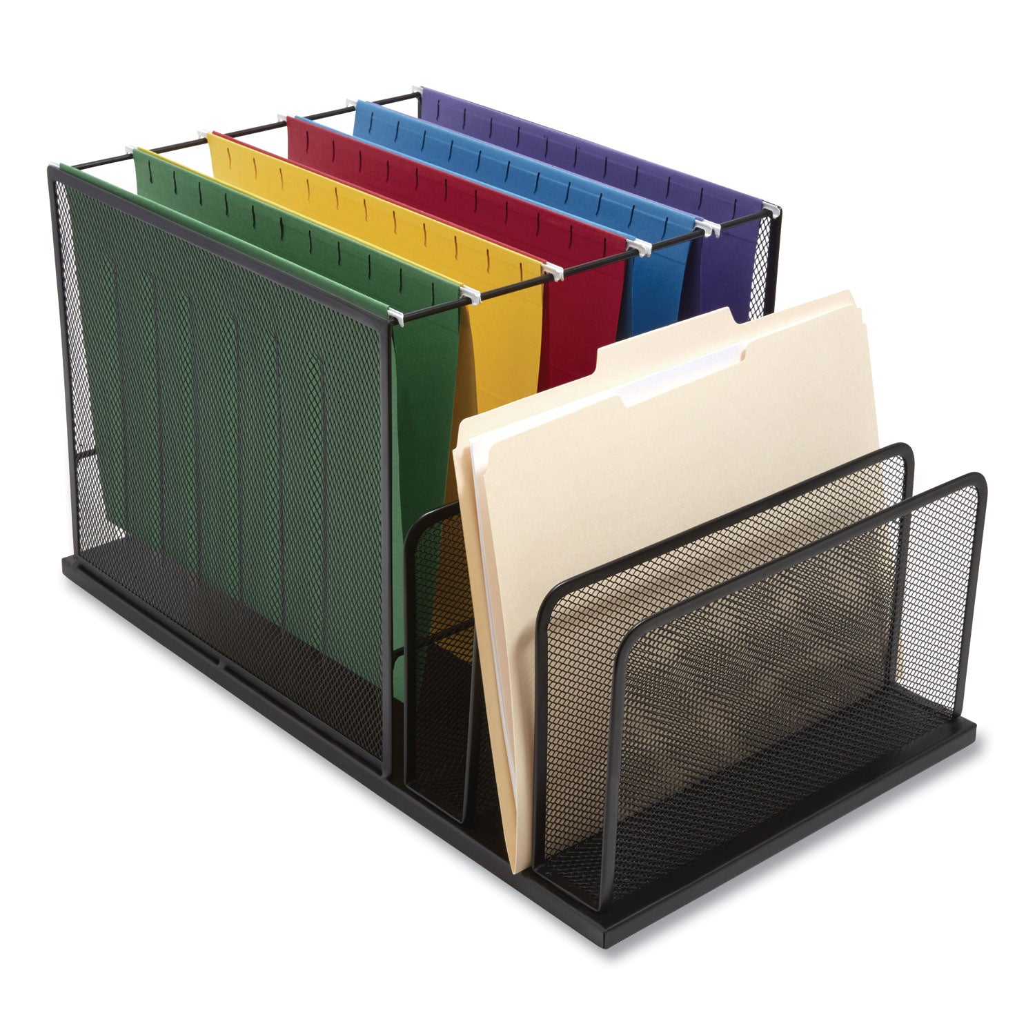 wire-mesh-combination-organizer-incline-sorter-hanging-file-4-sections-letter-size-1181-x-2028-x-1181-matte-black_tud24402447 - 1