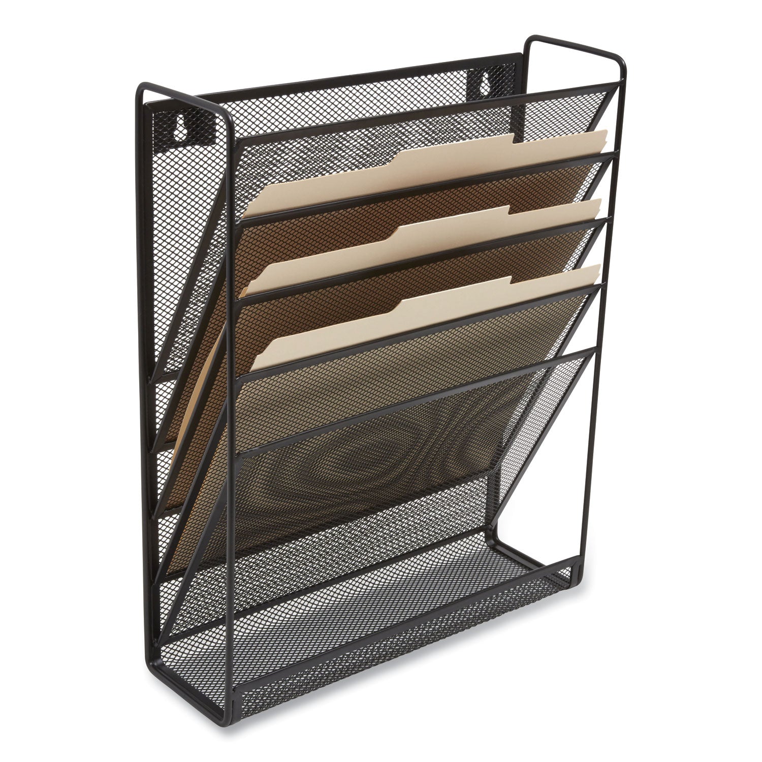 wire-mesh-incline-sorter-enclosed-design-5-sections-letter-size-1338-x-452-x-1645-matte-black_tud24402475 - 2