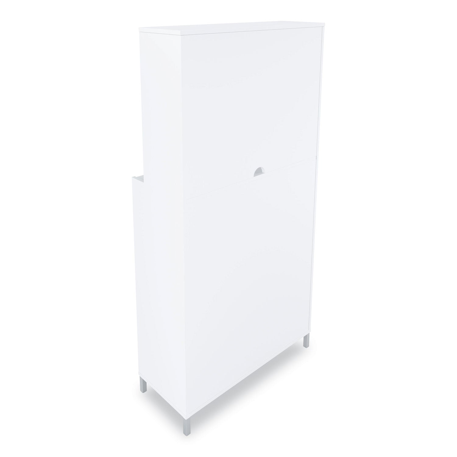 essentials-laminate-bookcase-five-shelf-358w-x-149d-x-72h-white_uos24398952 - 2