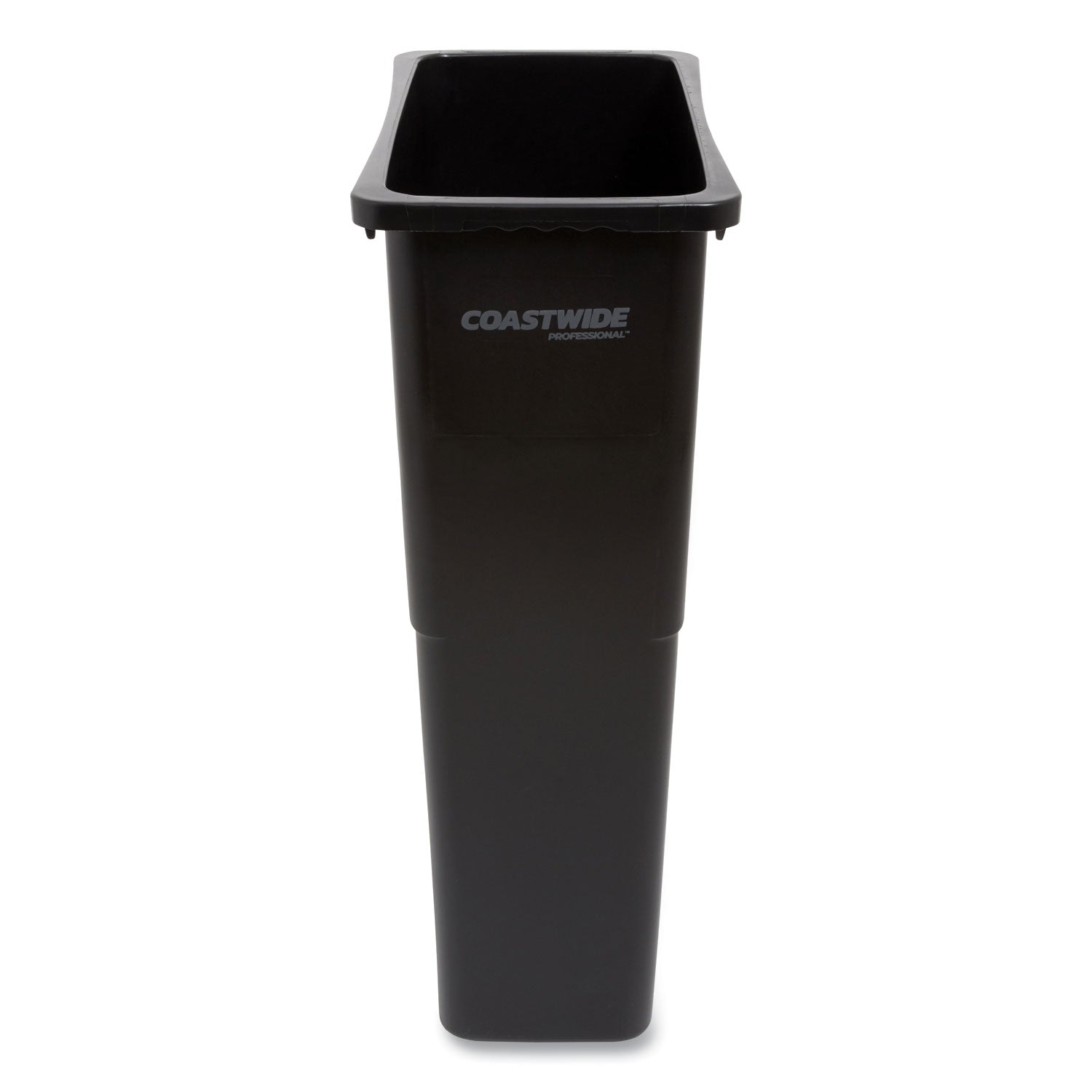 slim-open-top-trash-can-23-gal-plastic-black_cwz2625781 - 1