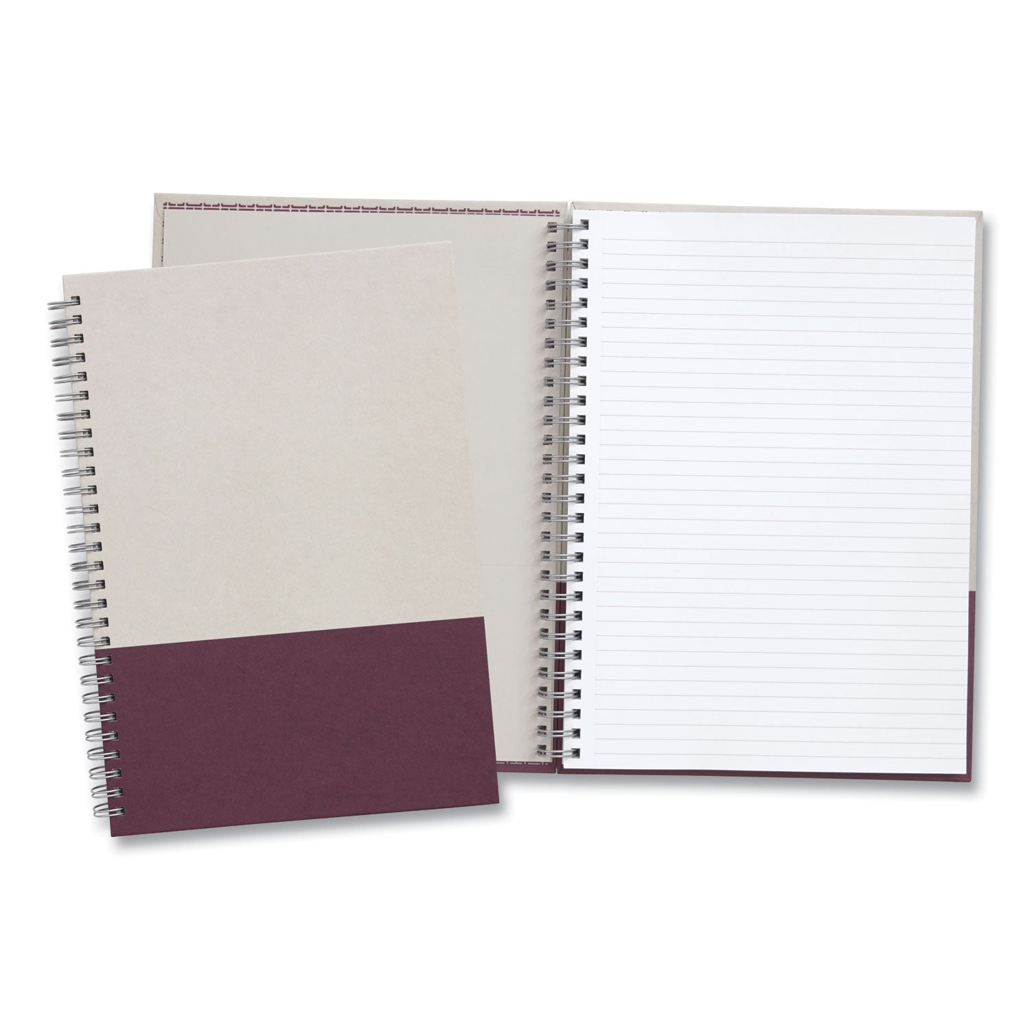 wirebound-hardcover-notebook-1-subject-narrow-rule-gray-purple-cover-80-95-x-65-sheets_tud24383522 - 2