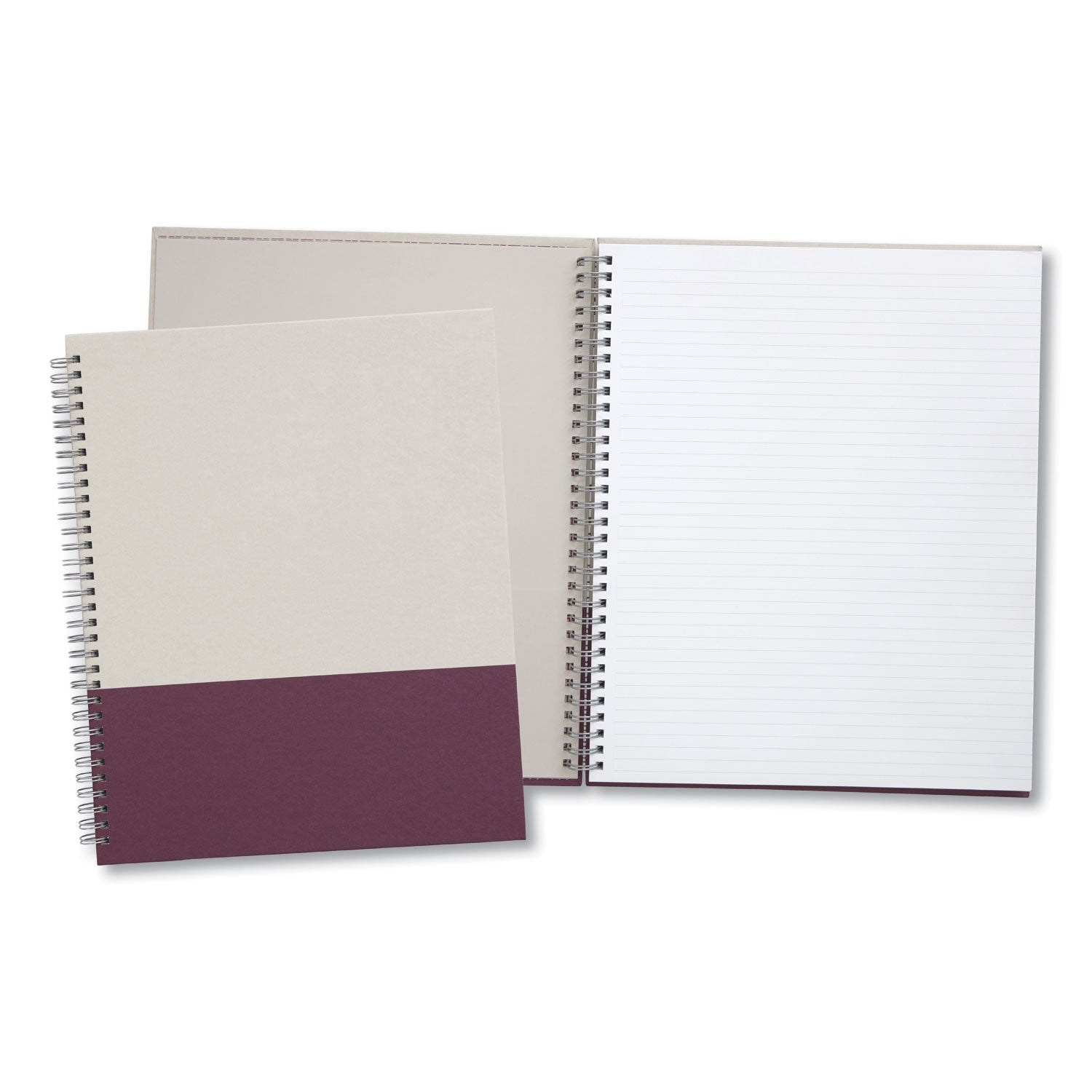 wirebound-hardcover-notebook-1-subject-narrow-rule-gray-purple-cover-80-11-x-85-sheets_tud24383514 - 2