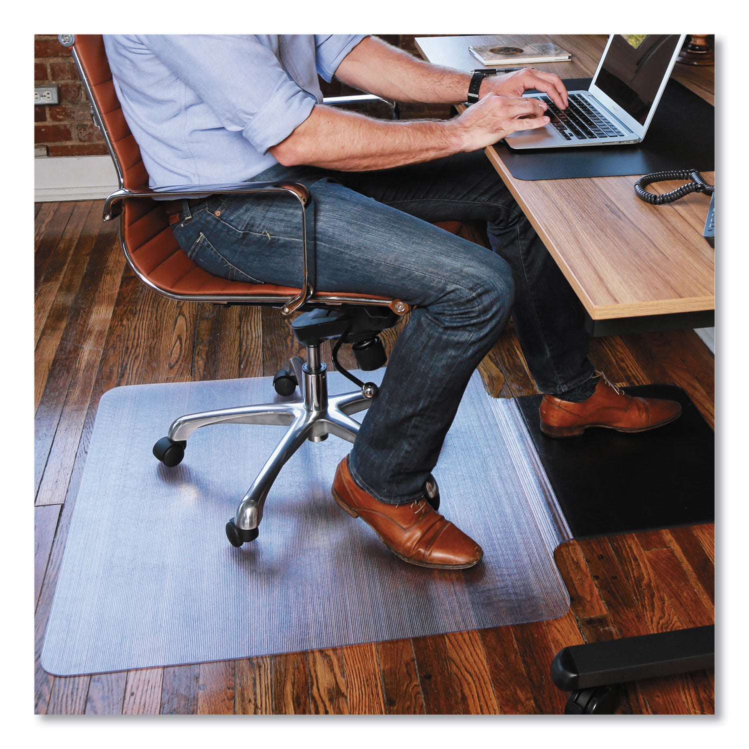 sit-or-stand-mat-for-carpet-or-hard-floors-36-x-53-with-lip-clear-black_esr184612 - 1