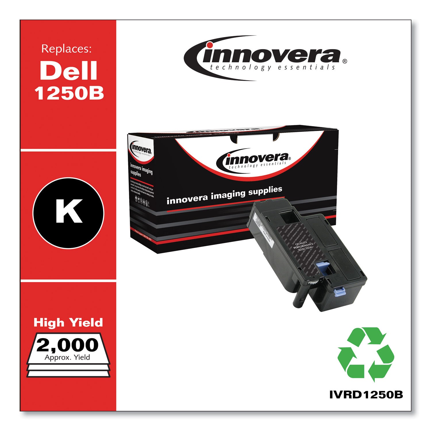 Remanufactured Black High-Yield Toner, Replacement for 331-0778, 2,000 Page-Yield -