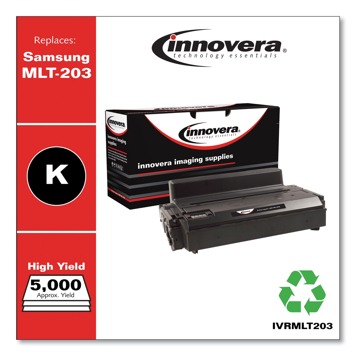 Remanufactured Black Toner, Replacement for MLT-D203L, 5,000 Page-Yield -