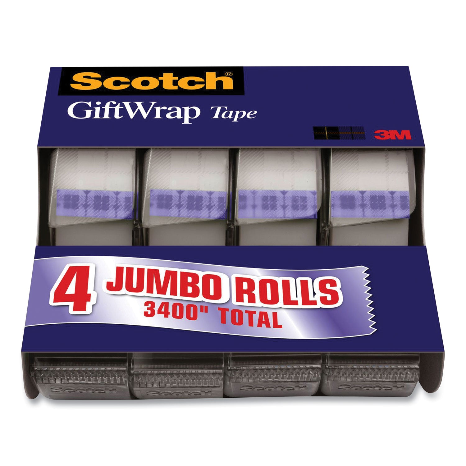 gift-wrap-tape-with-dispenser-1-core-075-x-2361-yds-transparent-4-pack_mmm415 - 1