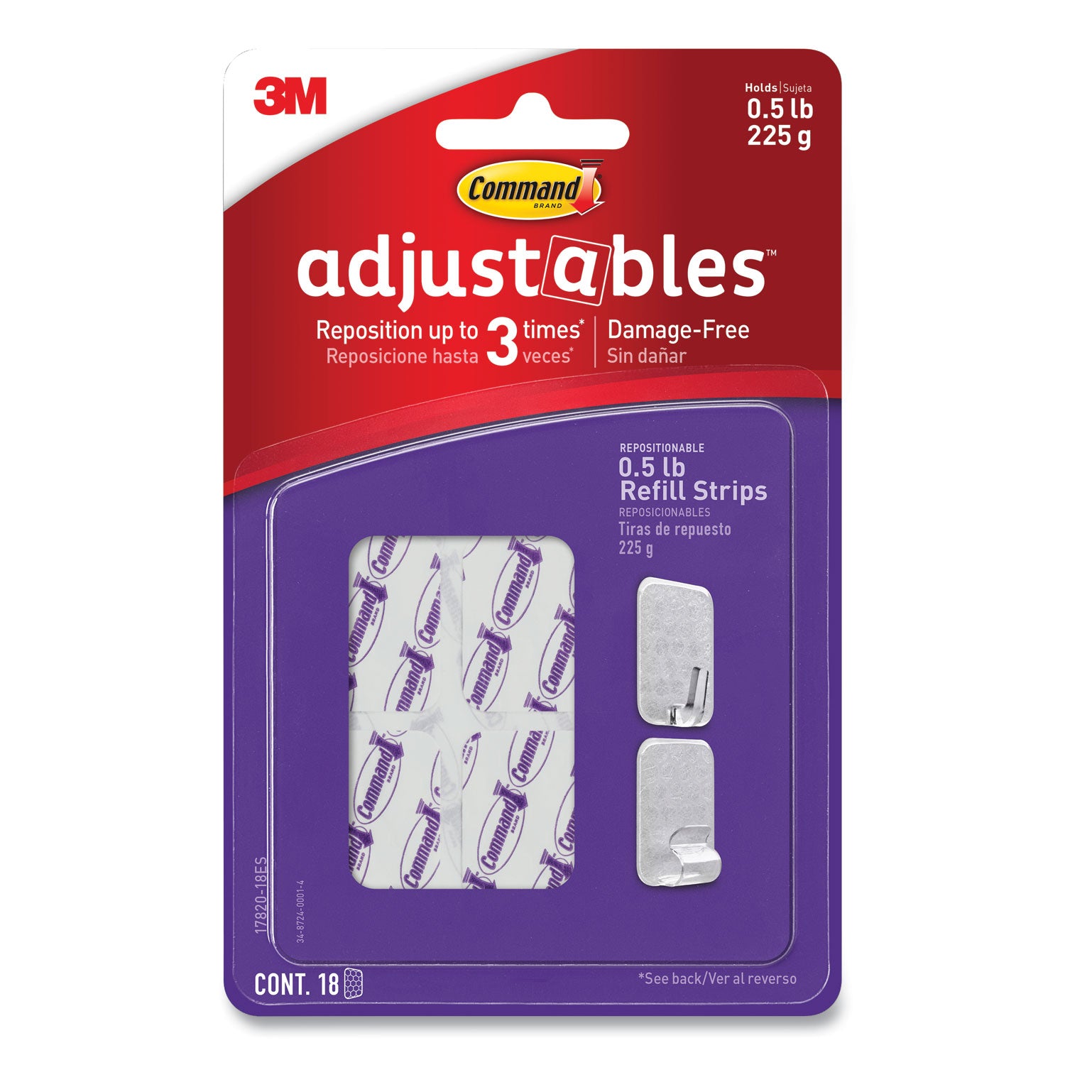 adjustables-repositionable-mini-refill-strips-holds-up-to-05-lb-103-x-132-white-18-strips_mmm1782018es - 1