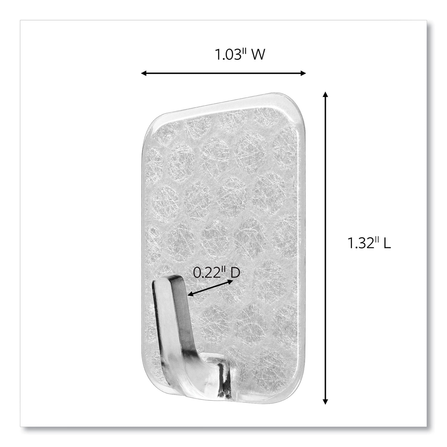 adjustables-repositionable-mini-hooks-plastic-white-05-lb-capacity-14-hooks-and-30-strips_mmm17830clr14es - 2