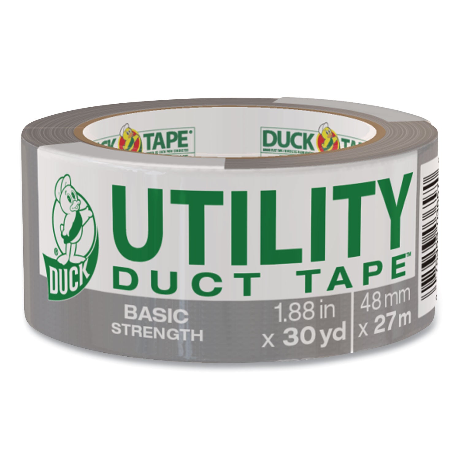 Basic Strength Duct Tape, 3" Core, 1.88" x 30 yds, Silver -