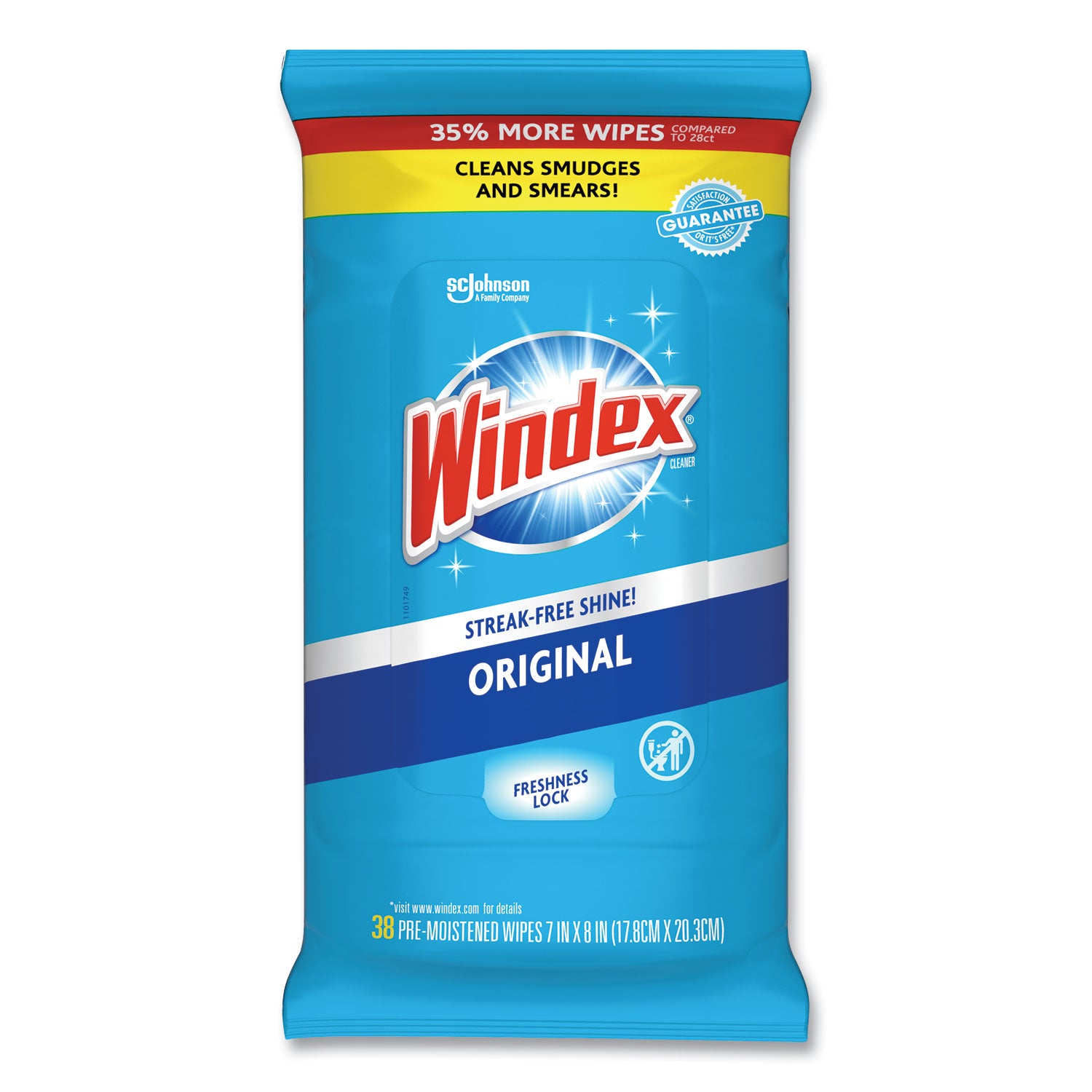 glass-and-surface-wet-wipe-cloth-7-x-8-unscented-white-38-pack_sjn319251ea - 1