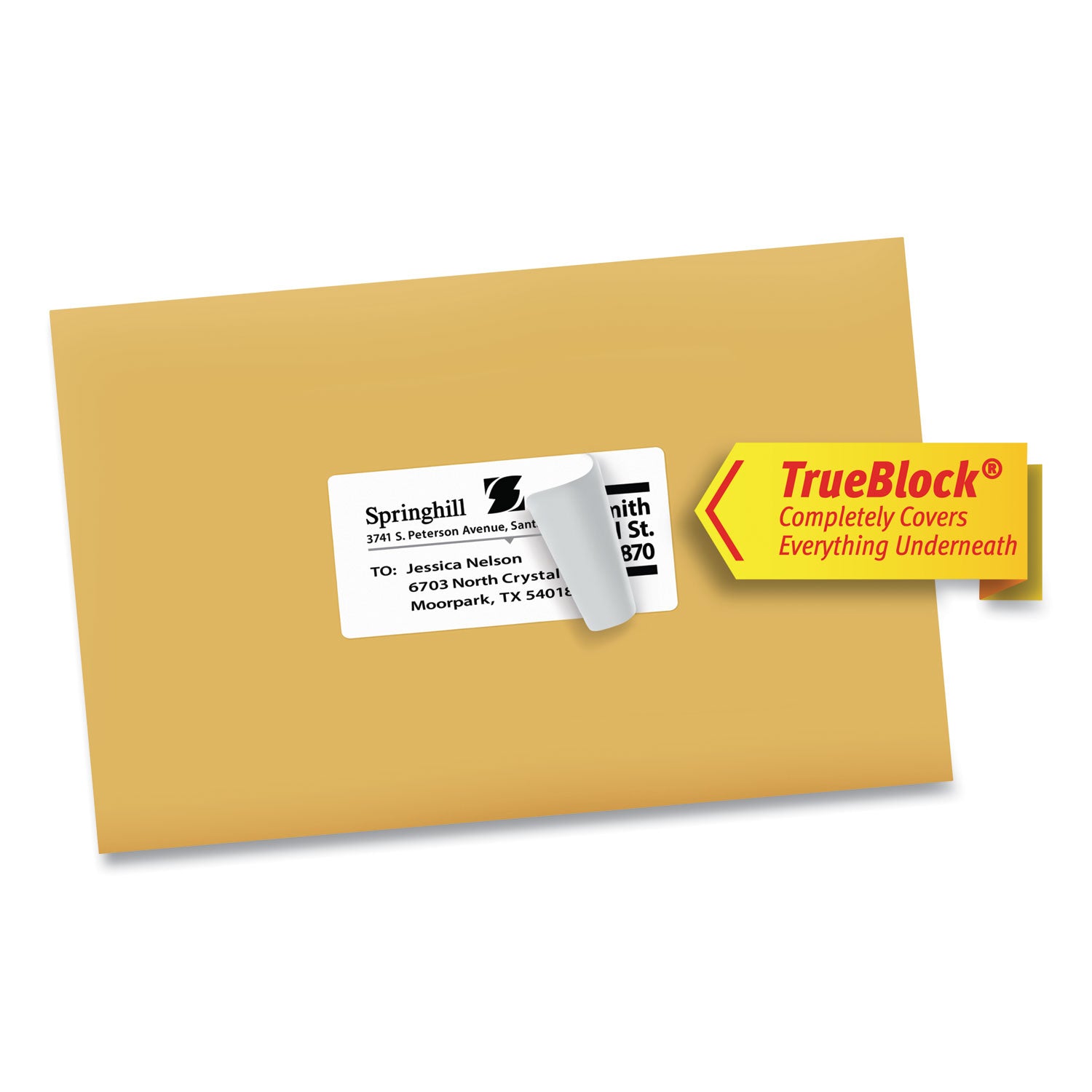 Shipping Labels w/ TrueBlock Technology, Inkjet Printers, 2 x 4, White, 10/Sheet, 25 Sheets/Pack -