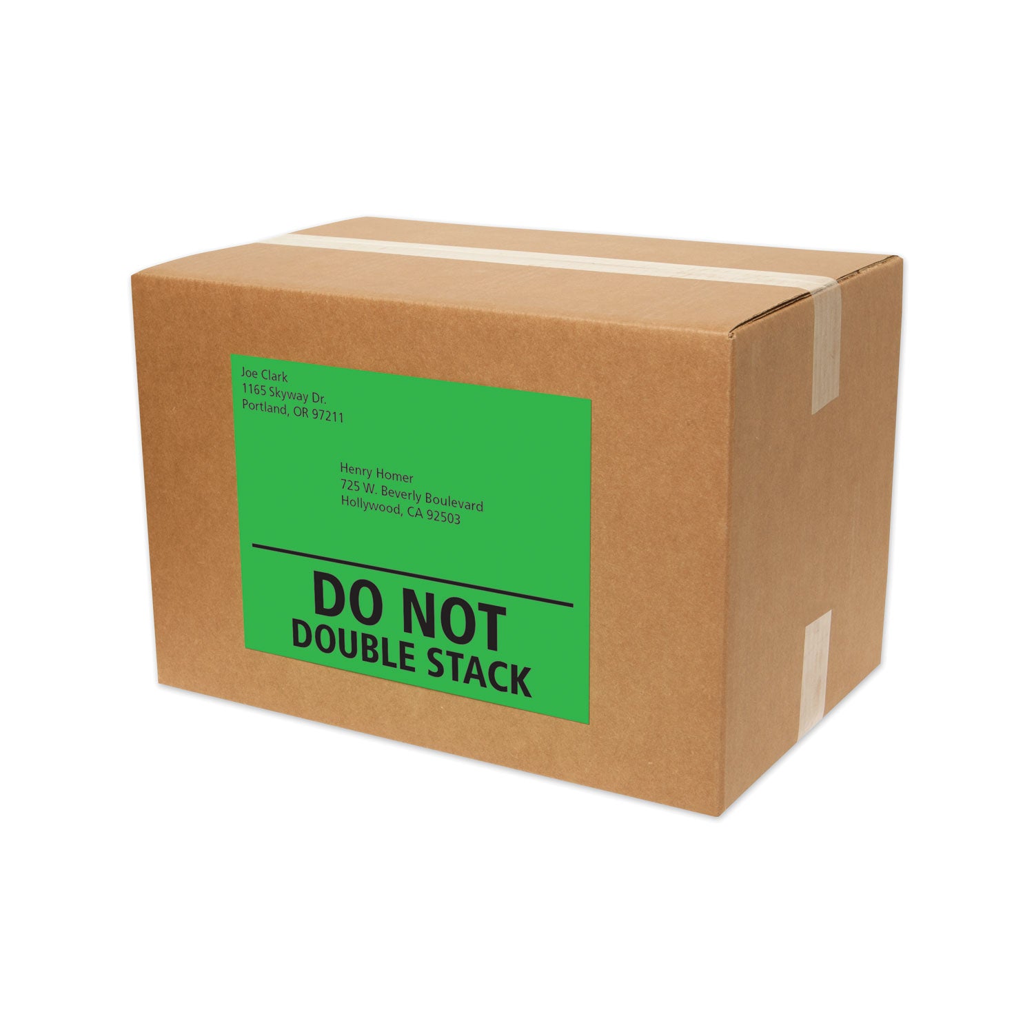 High-Visibility Permanent Laser ID Labels, 8.5 x 11, Asst. Neon, 15/Pack -