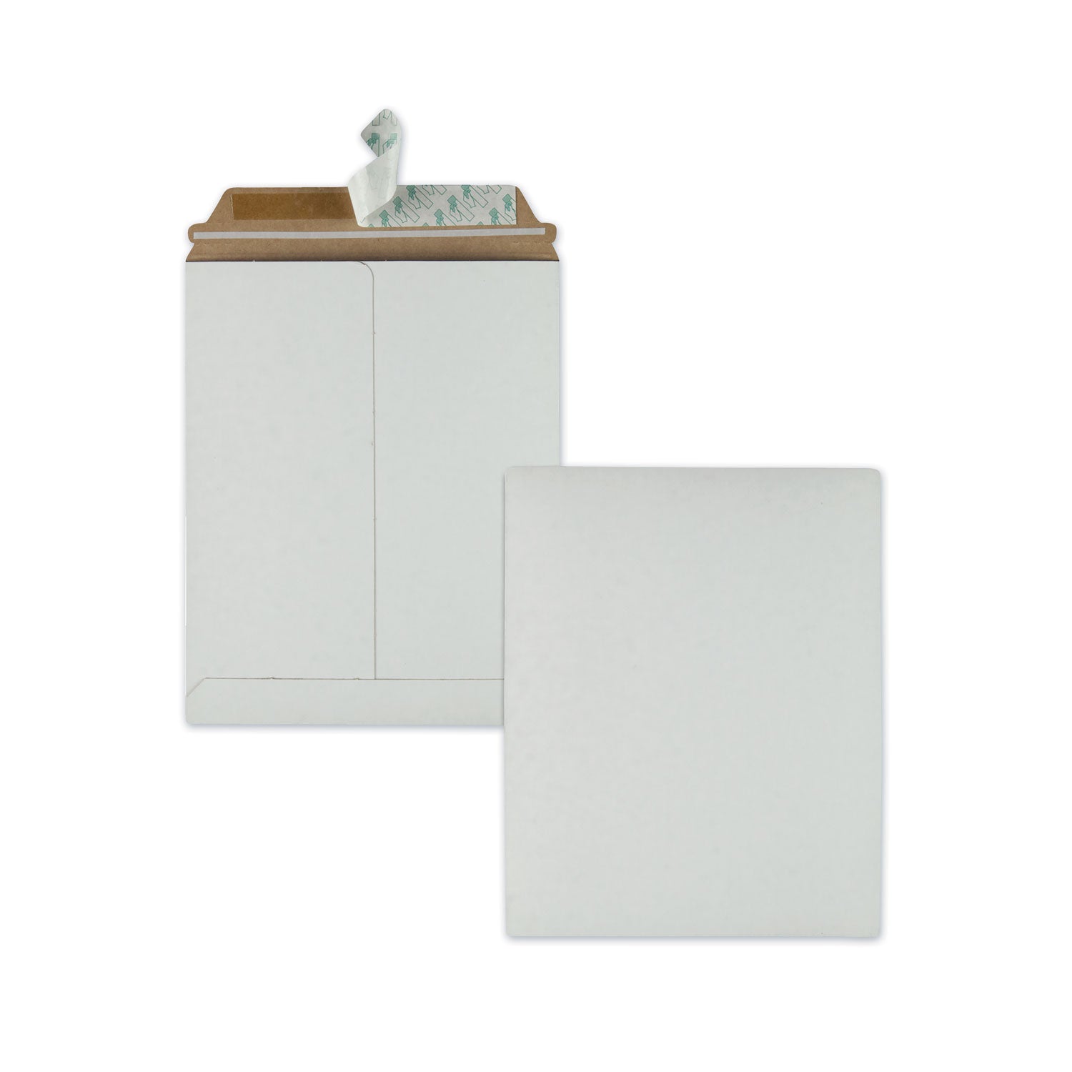 Photo/Document Mailer, Cheese Blade Flap, Redi-Strip Adhesive Closure, 9 x 11.5, White, 25/Box -