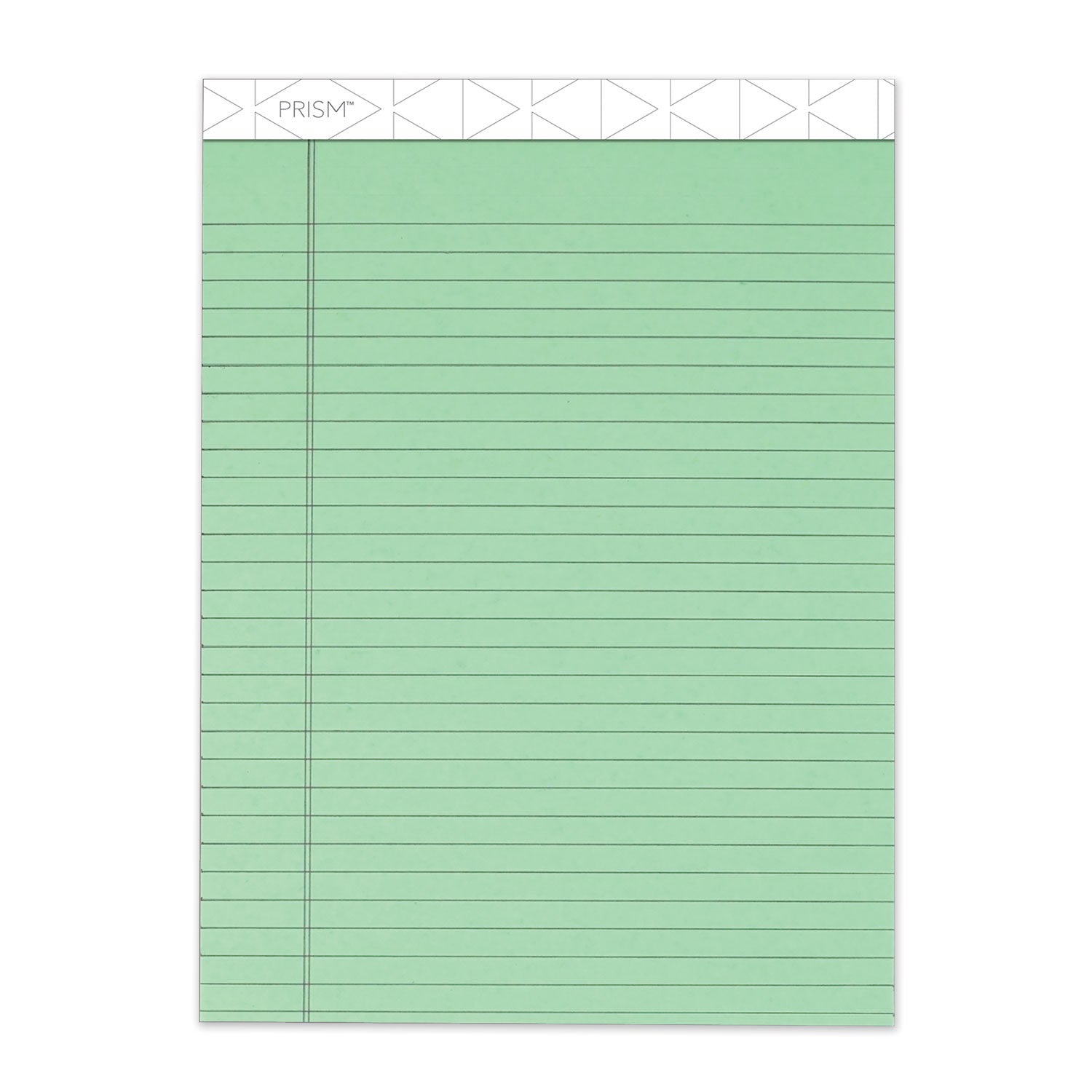 Prism + Colored Writing Pads, Wide/Legal Rule, 50 Pastel Green 8.5 x 11.75 Sheets, 12/Pack -