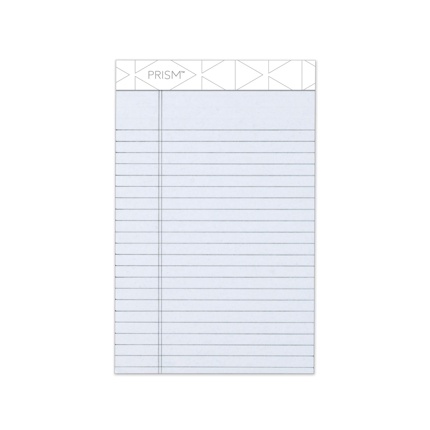 Prism + Colored Writing Pads, Narrow Rule, 50 Pastel Gray 5 x 8 Sheets, 12/Pack -