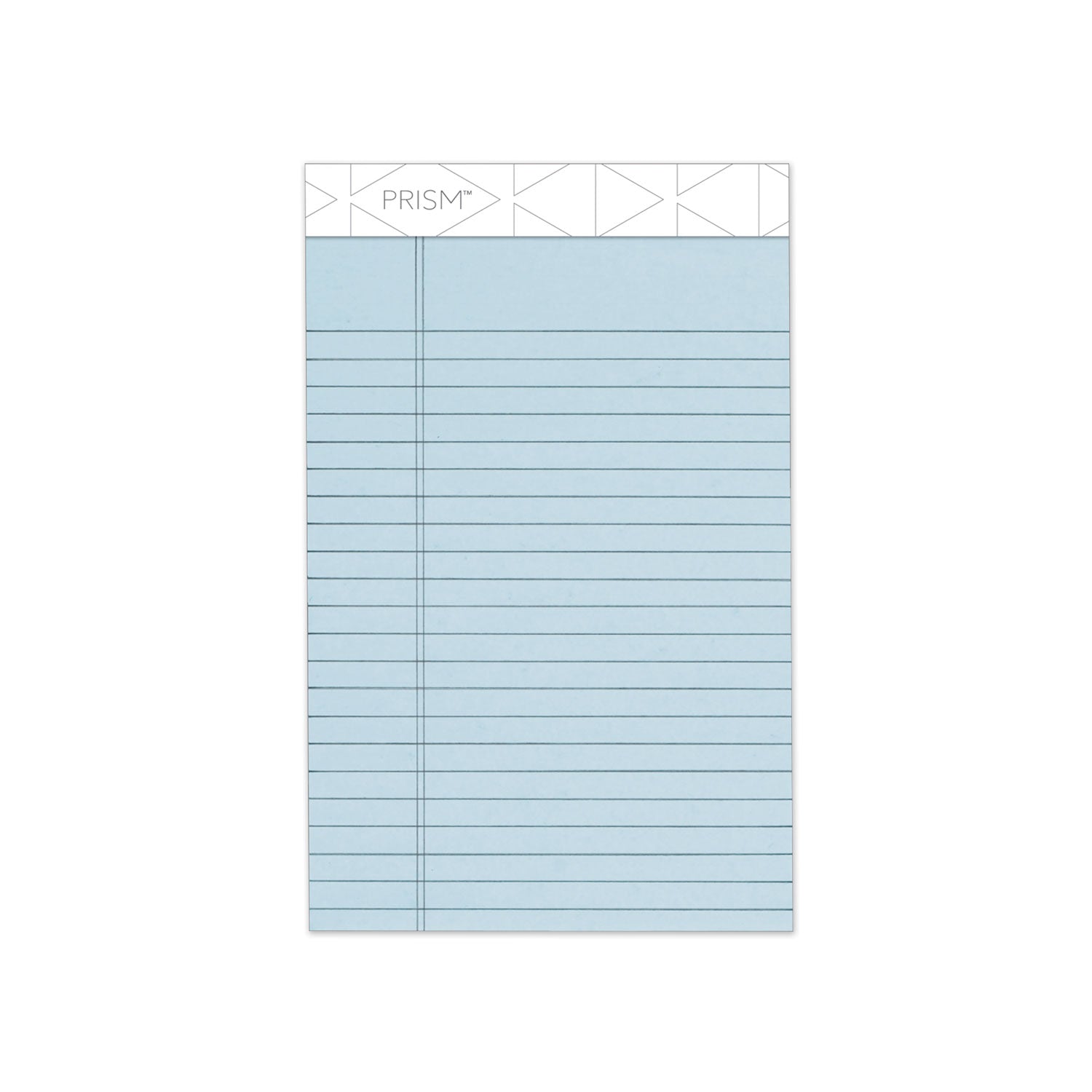 Prism + Colored Writing Pads, Narrow Rule, 50 Pastel Blue 5 x 8 Sheets, 12/Pack -