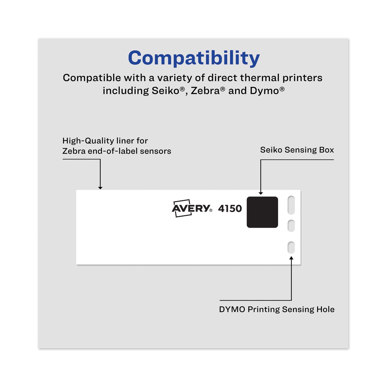 Multipurpose Thermal Labels, 1.13 x 3.5, White, 130/Roll, 2 Rolls/Pack -