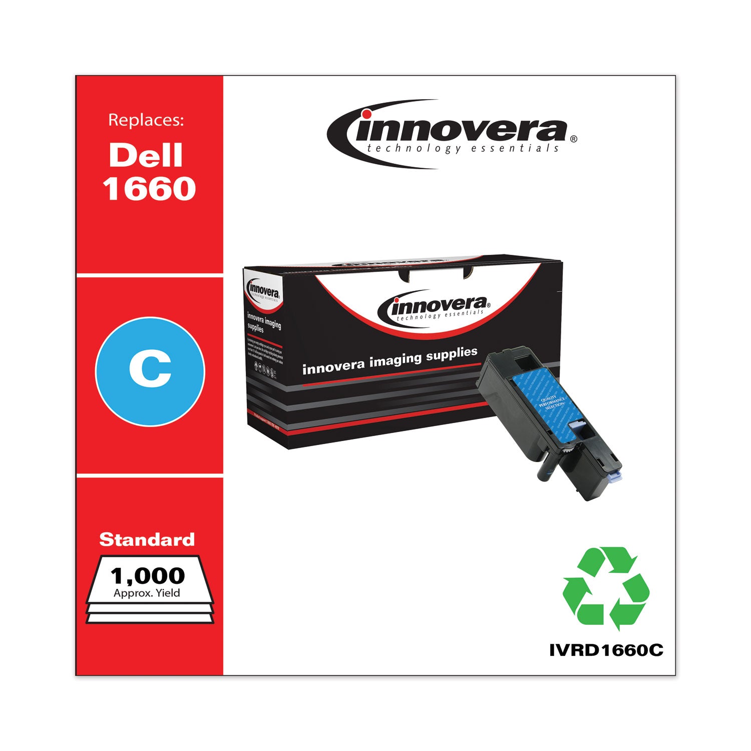 Remanufactured Cyan Toner, Replacement for 332-0400, 1,000 Page-Yield, Ships in 1-3 Business Days -
