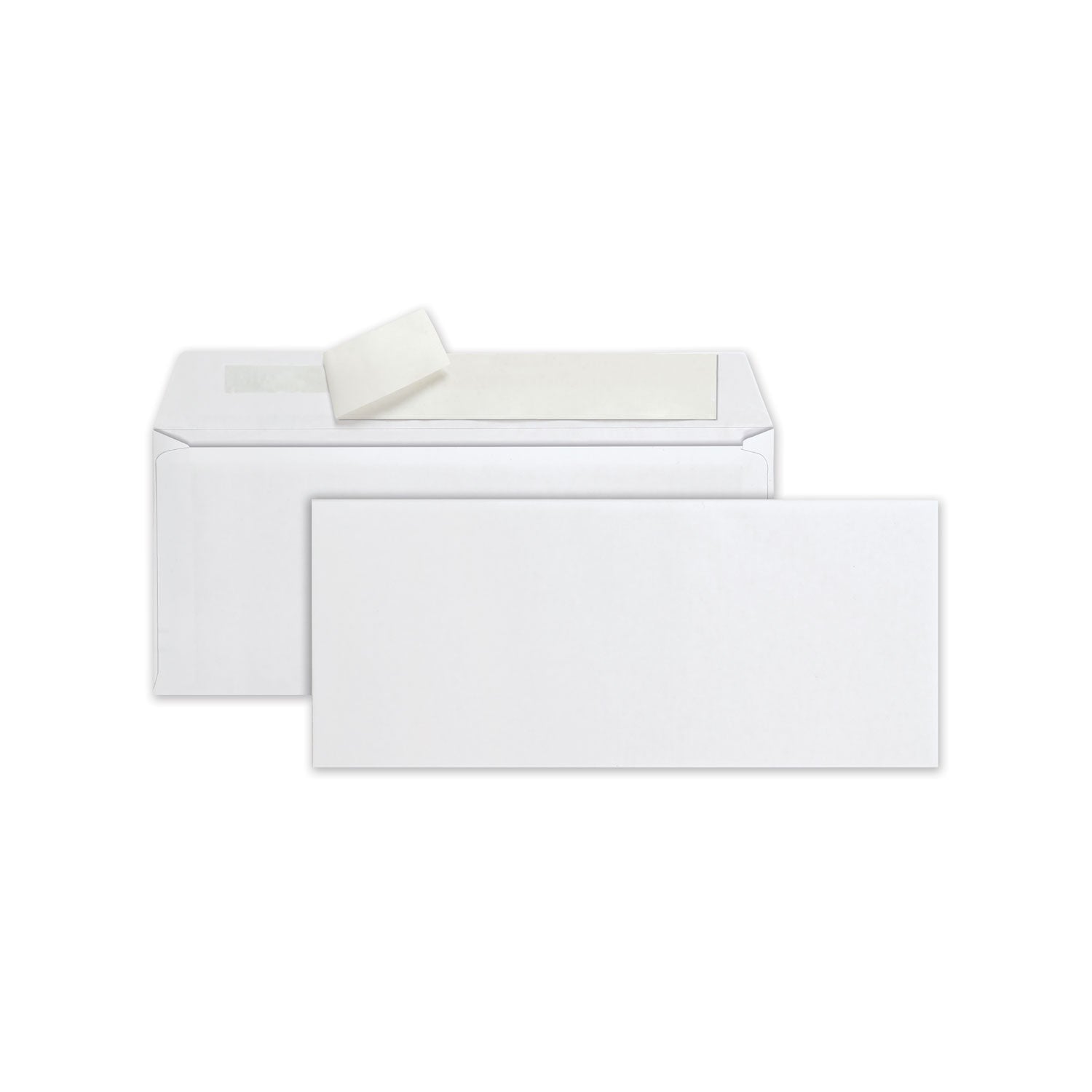 Redi-Strip Envelope, #10, Commercial Flap, Redi-Strip Heat-Resistant Adhesive Closure, 4.13 x 9.5, White, 500/Box -