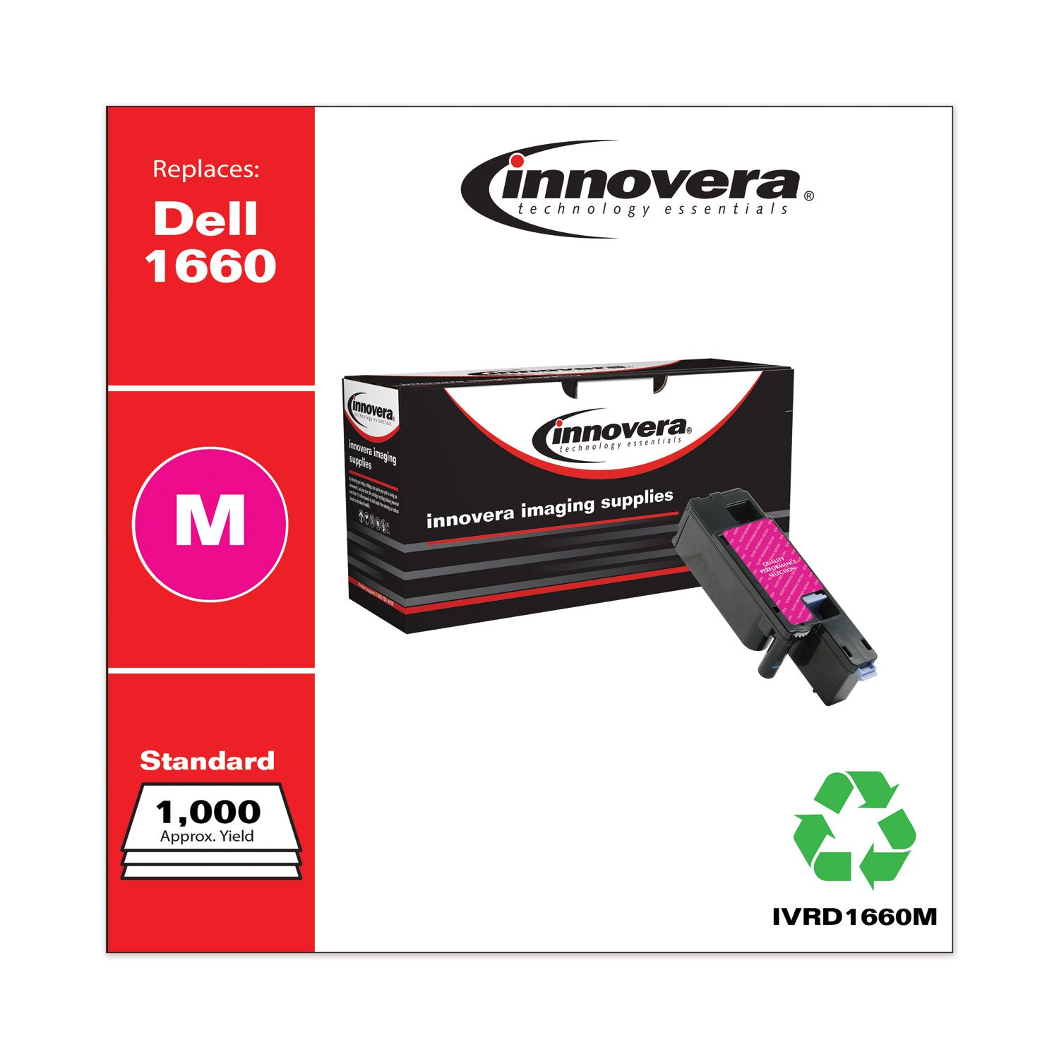 Remanufactured Magenta Toner, Replacement for 332-0401, 1,000 Page-Yield, Ships in 1-3 Business Days -