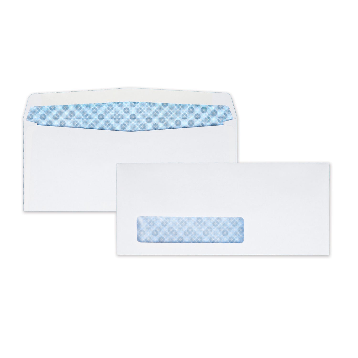 Security Tint Window Envelope, #9, Commercial Flap, Gummed Closure, 3.88 x 8.88, White, 500/Box -