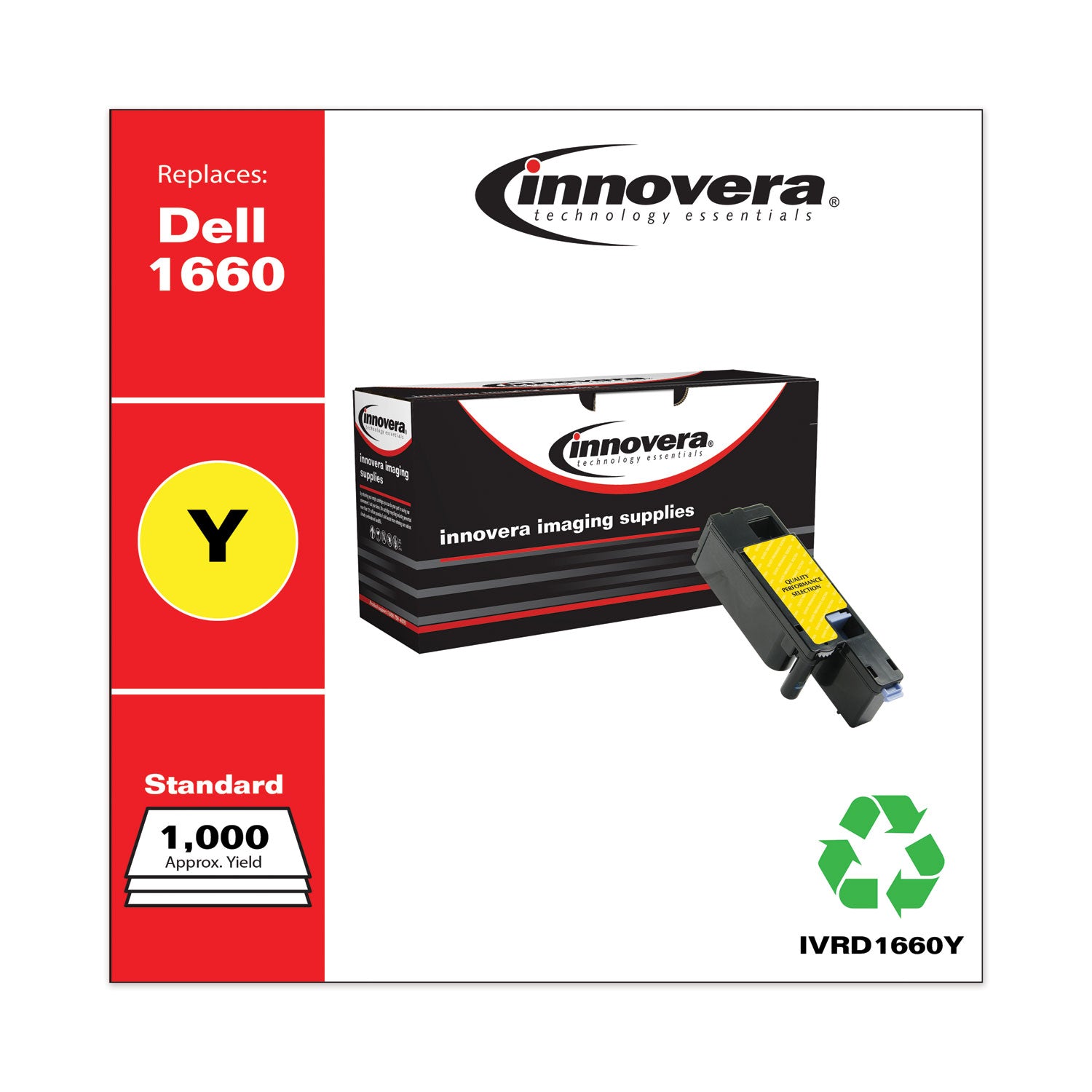Remanufactured Yellow Toner, Replacement for 332-0402, 1,000 Page-Yield, Ships in 1-3 Business Days -