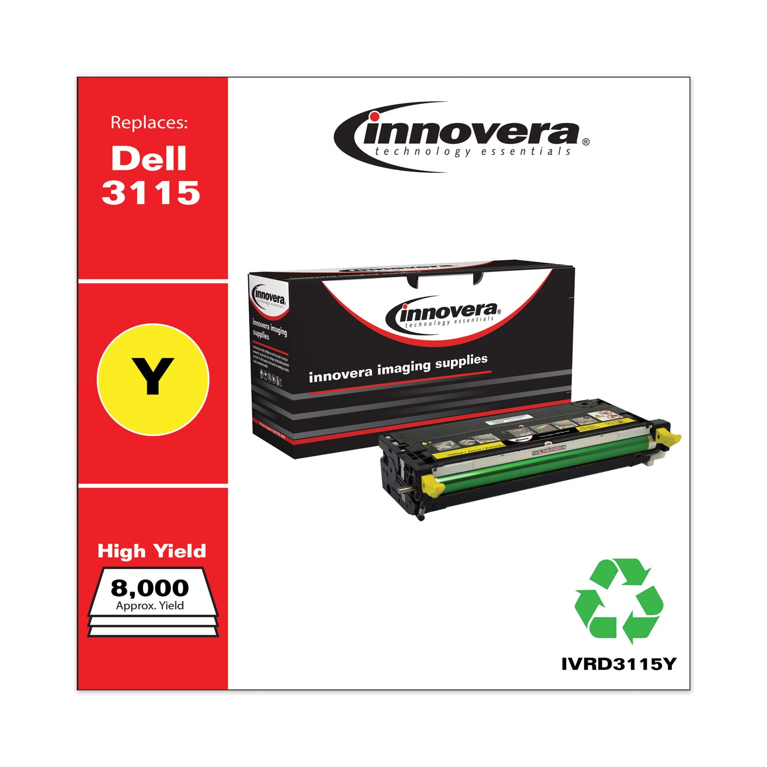 Remanufactured Yellow High-Yield Toner, Replacement for 310-8401, 8,000 Page-Yield, Ships in 1-3 Business Days -