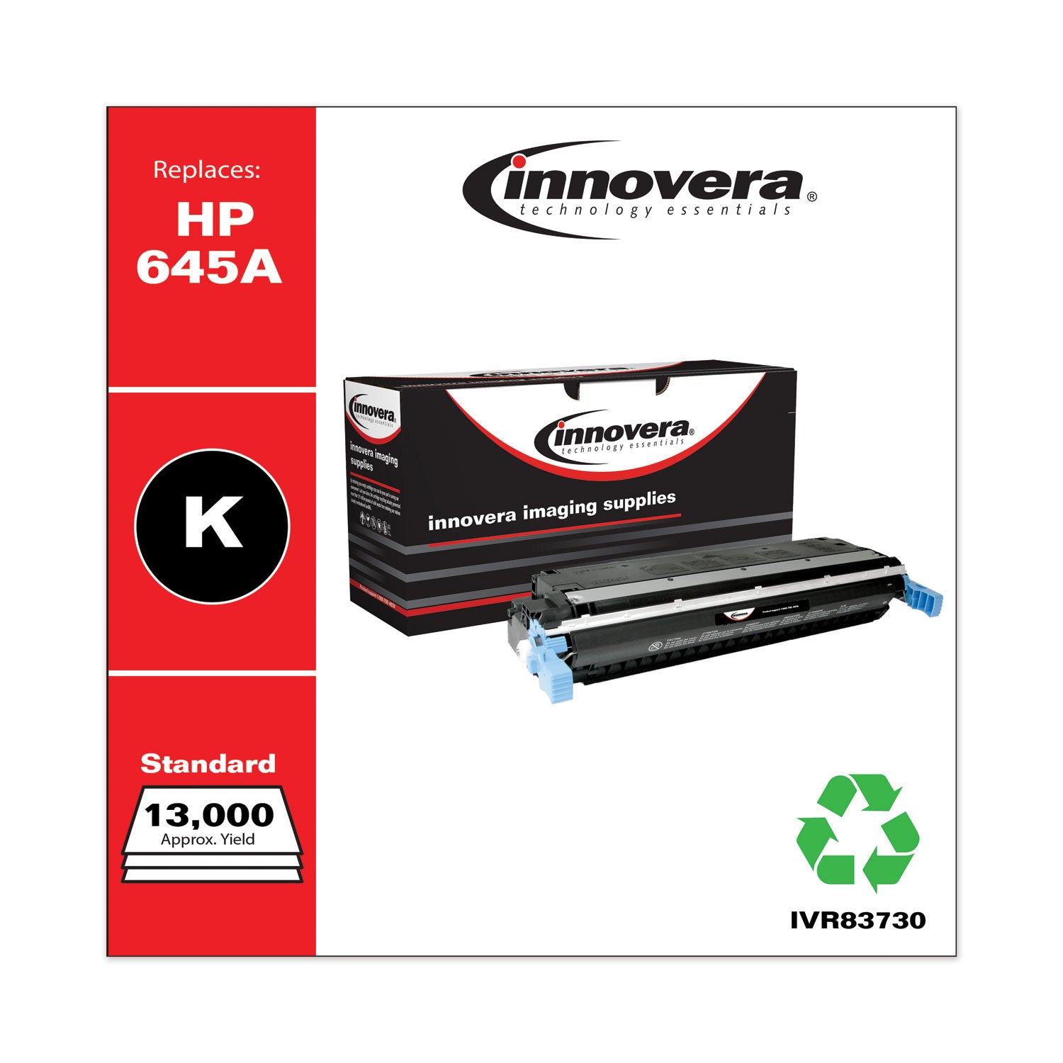 Remanufactured Black Toner, Replacement for 645A (C9730A), 13,000 Page-Yield, Ships in 1-3 Business Days -
